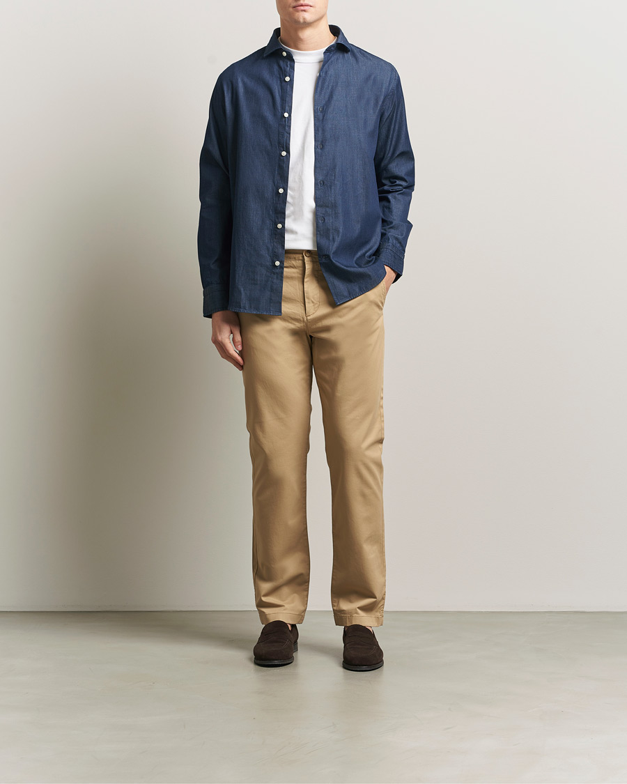 Herren | Hemden | Gant | Regular Fit Indigo Twill Shirt Dark Indigo