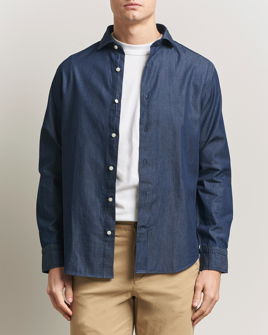 Herren | Hemden | Gant | Regular Fit Indigo Twill Shirt Dark Indigo