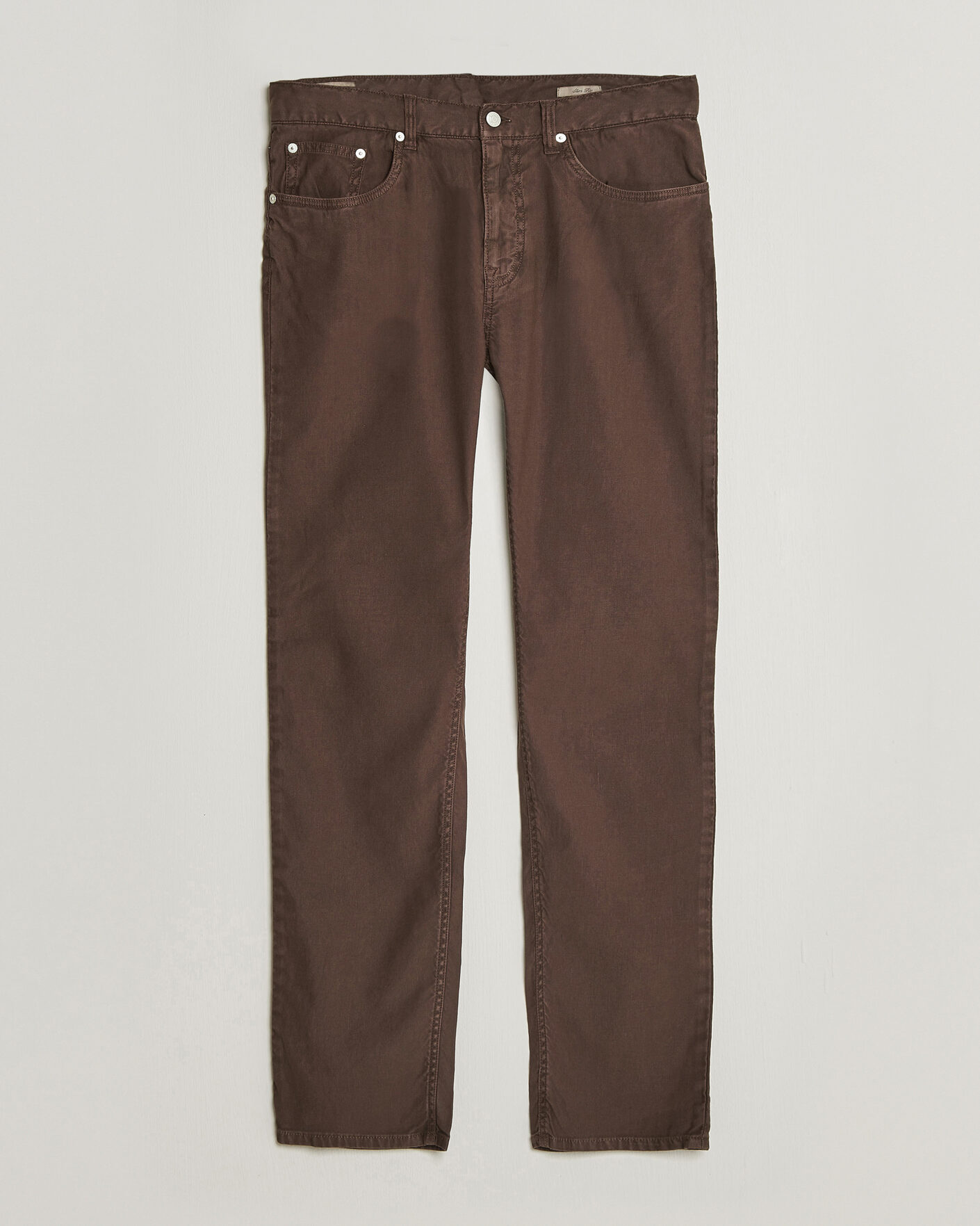 Herren | Hosen | Gant | Slim Fit Cotton/Linen 5-Pocket Pants Rich Brown
