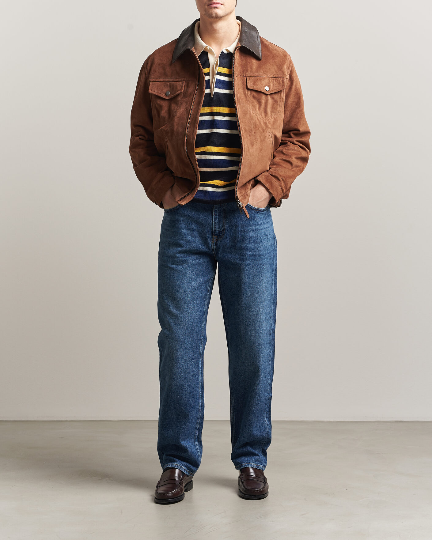 Herren | Jeans | GANT | Straight Fit Jeans Mid Blue Worn In