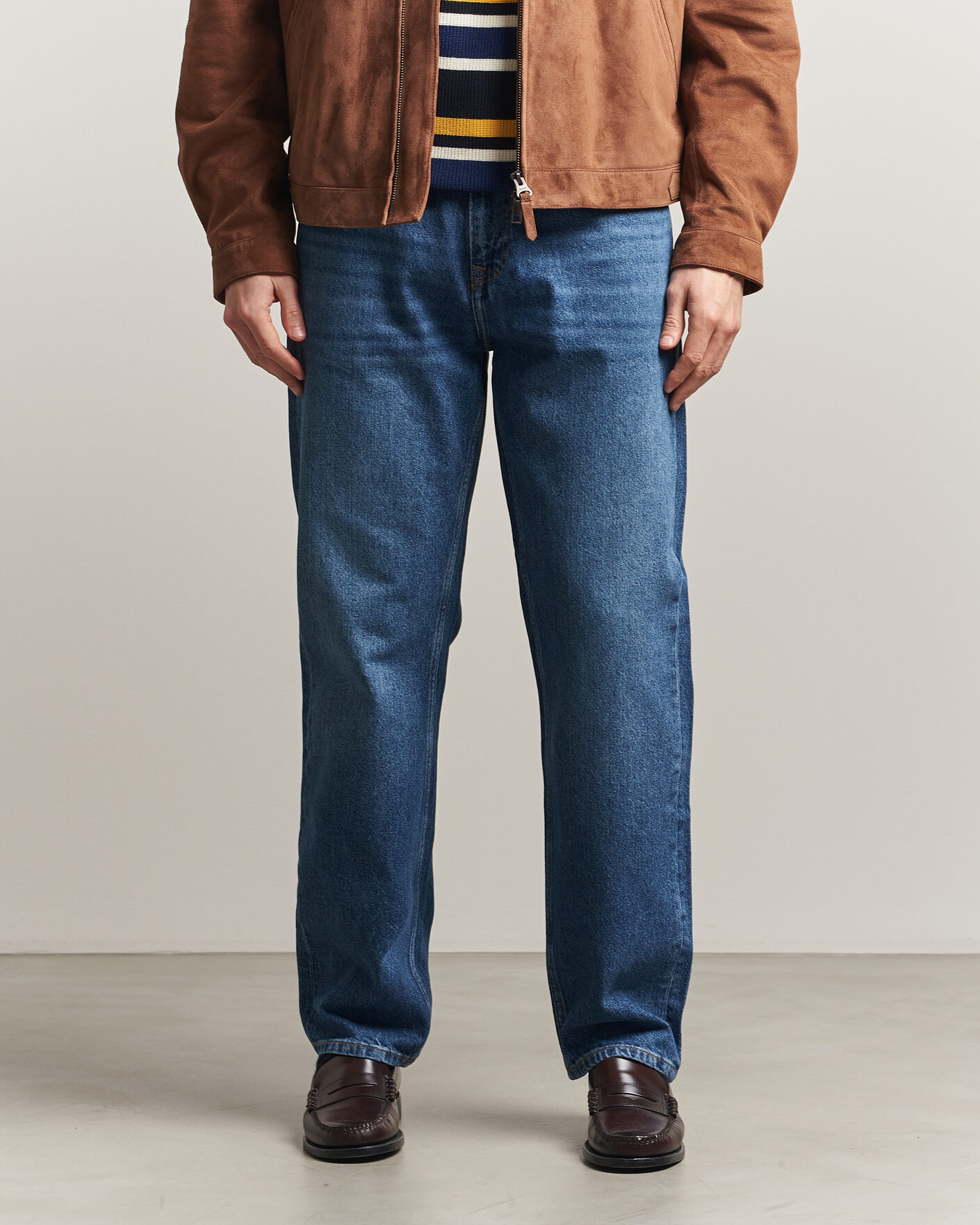 Herren | Hosen | Gant | Straight Fit Jeans Mid Blue Worn In
