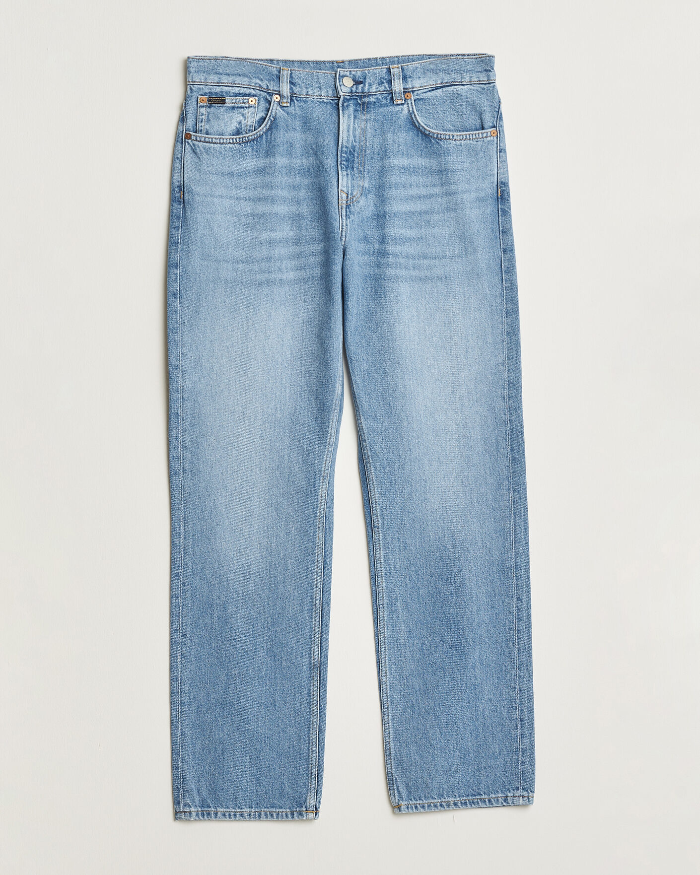 Herren | Hosen | Gant | Straight Fit Jeans Semi Light Blue Worn In