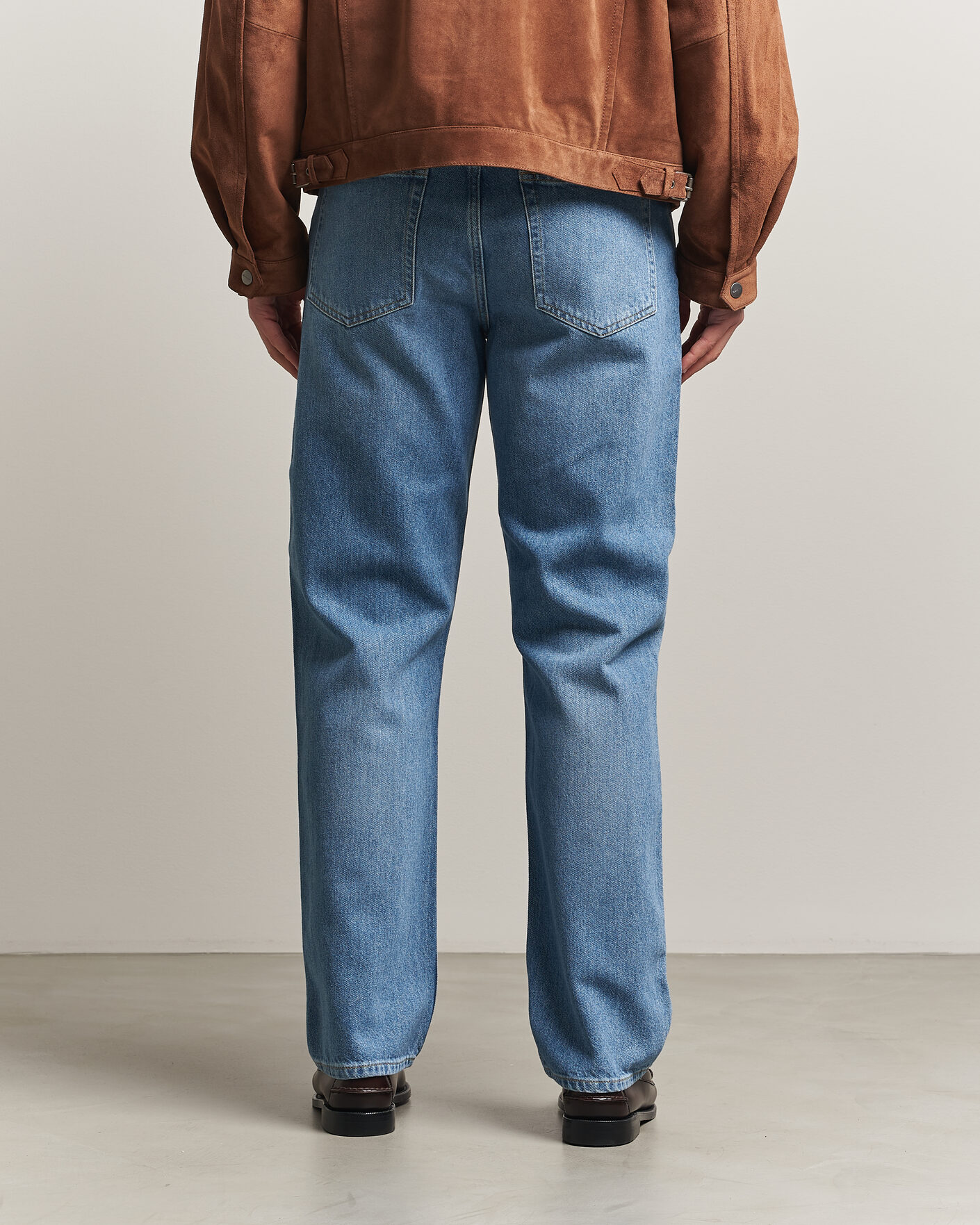 Herren | Hosen | Gant | Straight Fit Jeans Semi Light Blue Worn In
