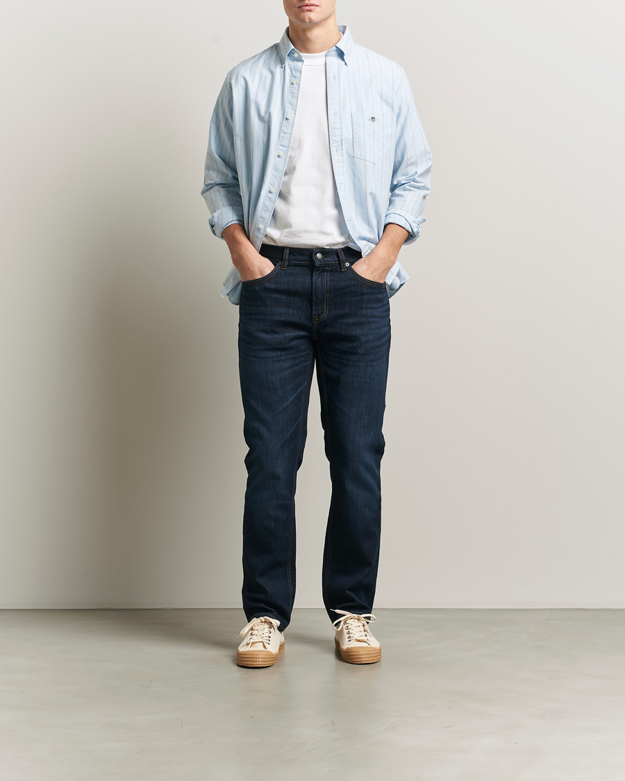 Herren | Jeans | GANT | Regular Fit Jeans Dark Blue Broken In