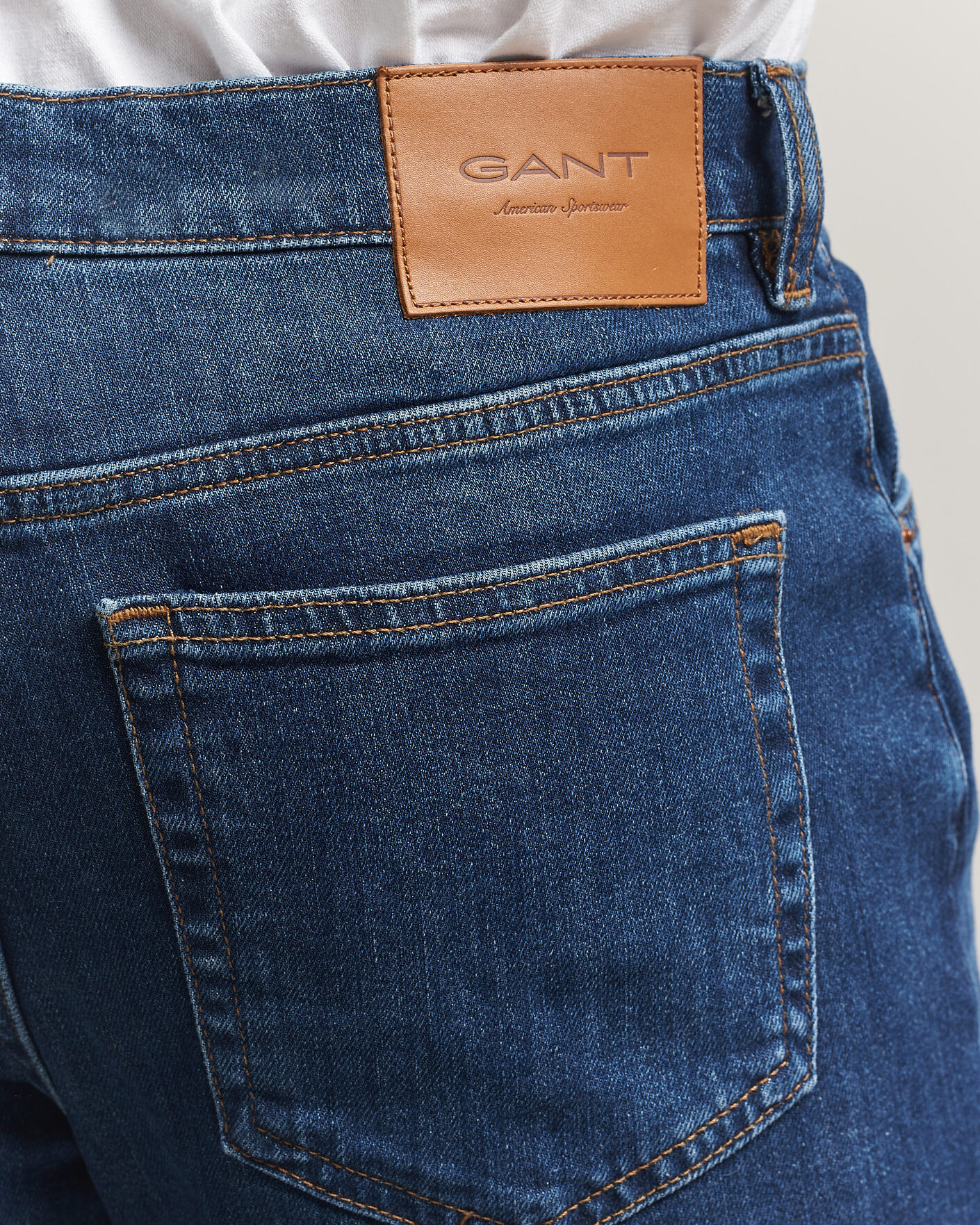 Herren | Jeans | GANT | Regular Fit Jeans Mid Blue Worn In