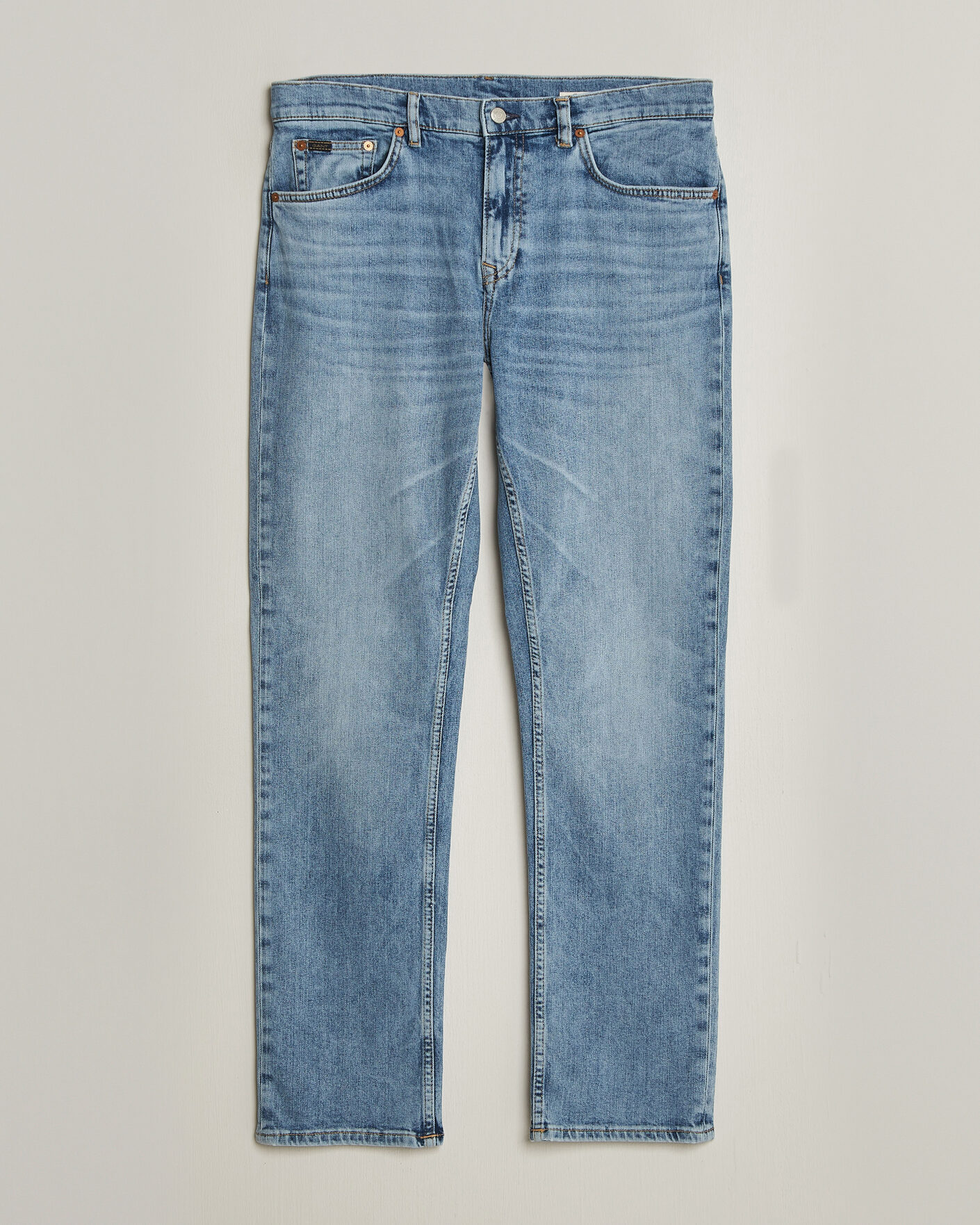 Herren | Hosen | Gant | Regular Fit Jeans Semi Light Blue Worn In