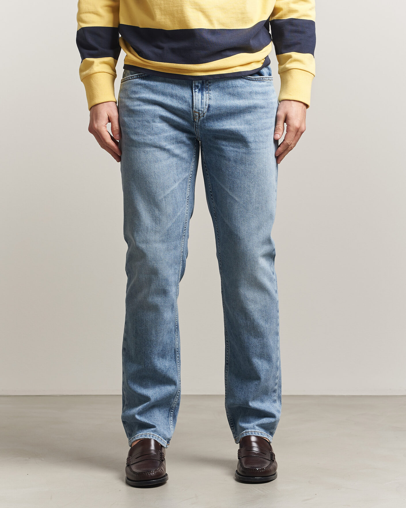 Herren | Hosen | Gant | Regular Fit Jeans Semi Light Blue Worn In