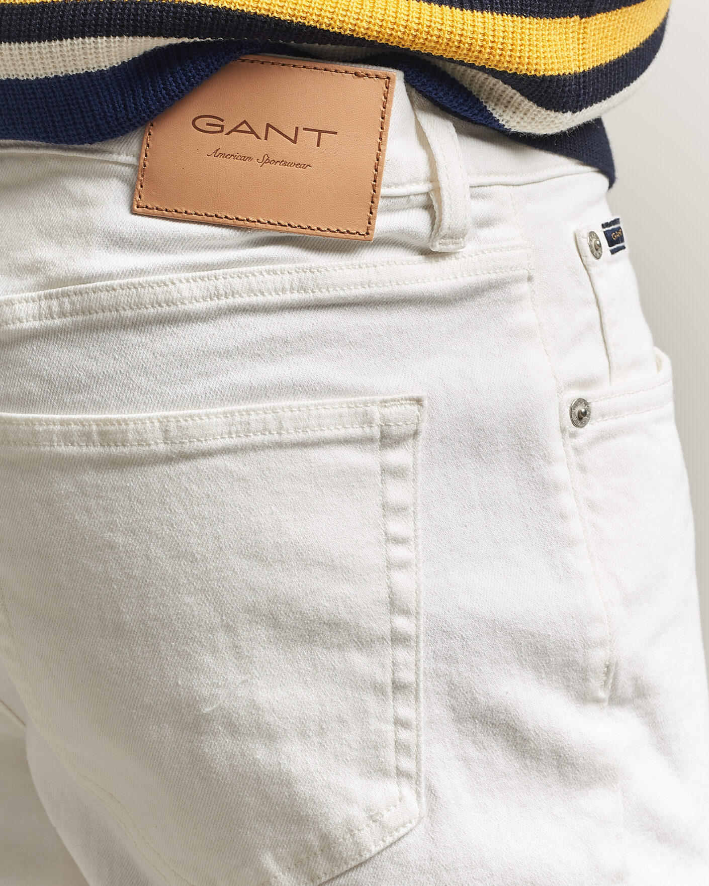 Herren | Hosen | Gant | Regular Fit Jeans Eggshell