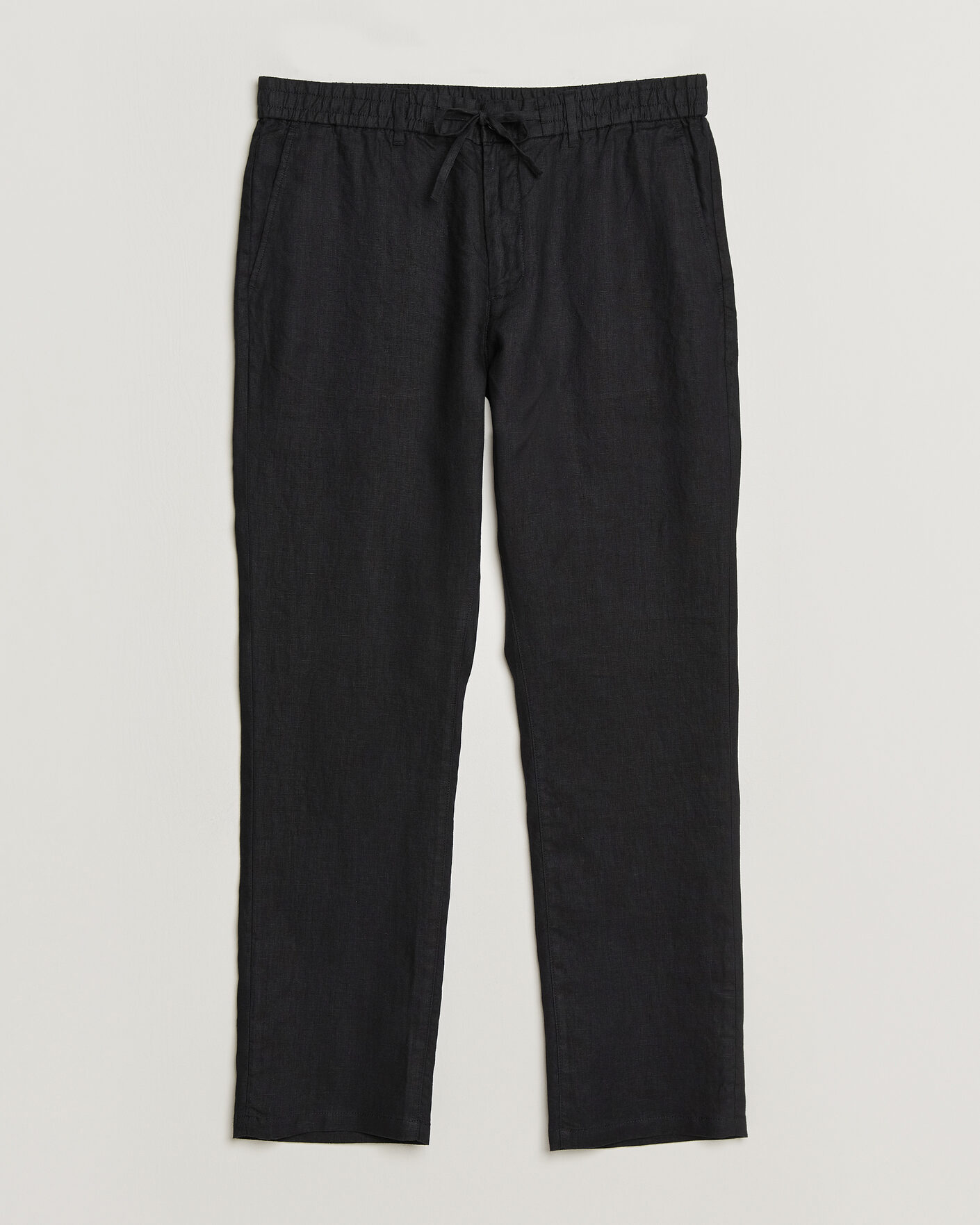 Herren | Hosen | Gant | Regular Fit Linen Drawstring Pants Black