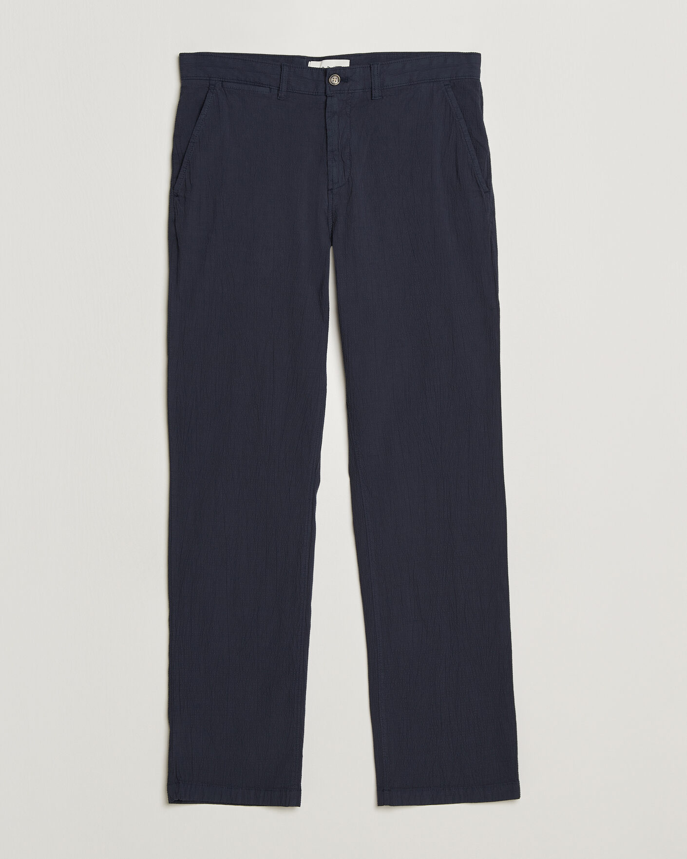 Herren | Hosen | Gant | Regular Fit Garment Dyed Seersucker Pants Evening Blue