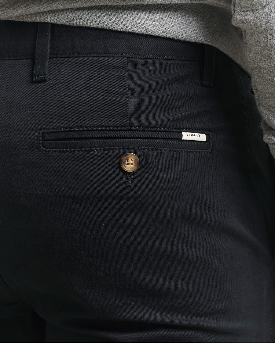 Herren | Hosen | Gant | Slim Fit Chinos Black