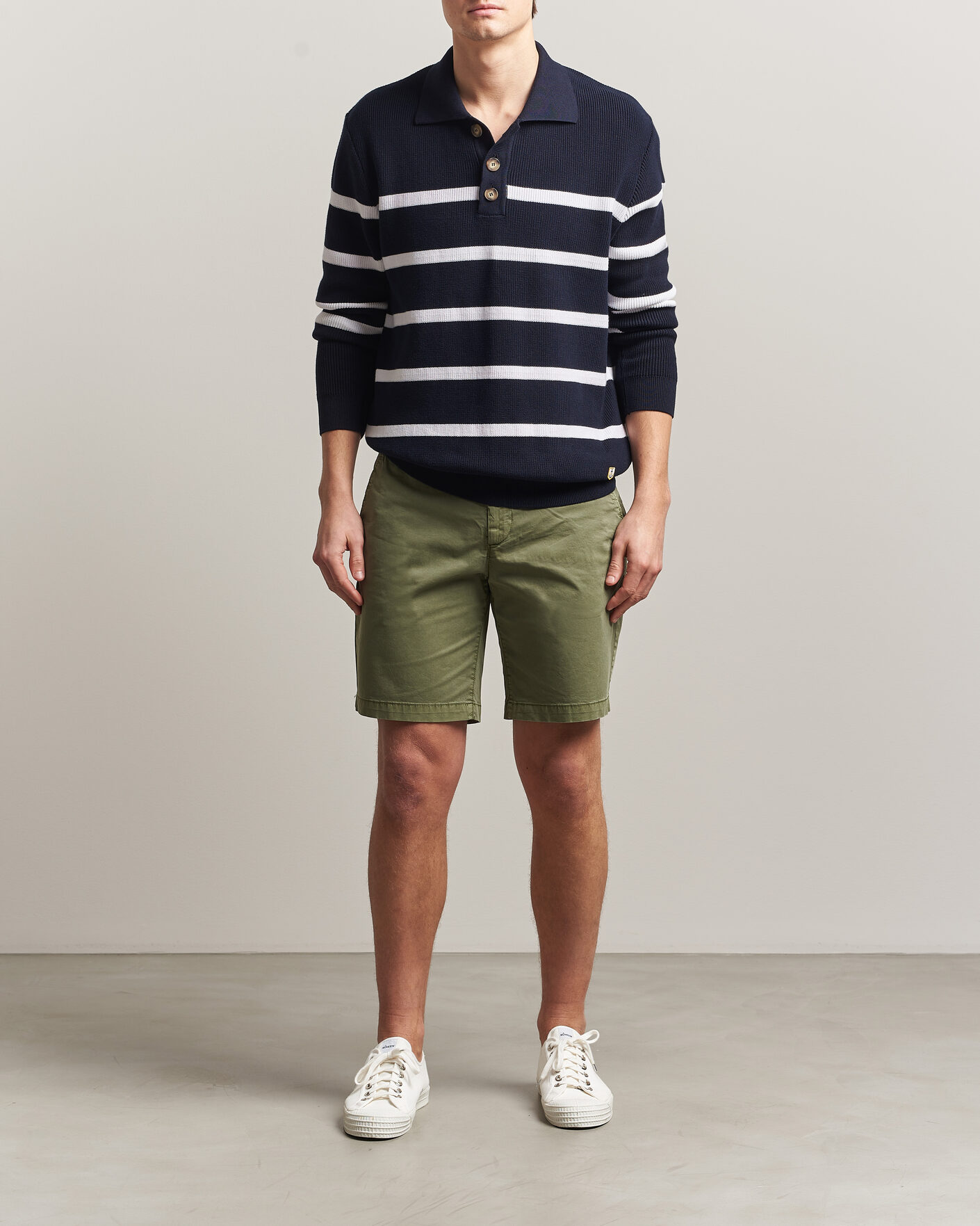 Herren | Shorts | GANT | Regular Sunfaded Shorts Dry Herb Green