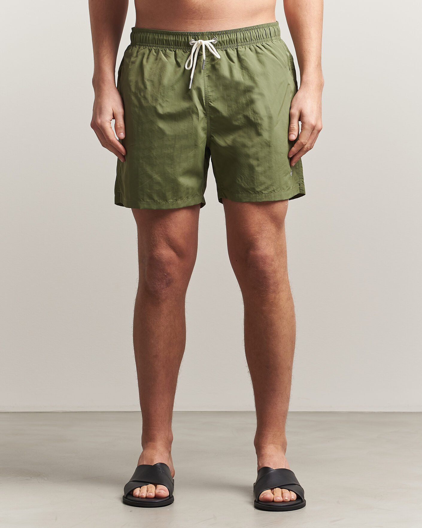 Herren | Badehosen | Gant | Basic Swimshorts Dry Herb Green