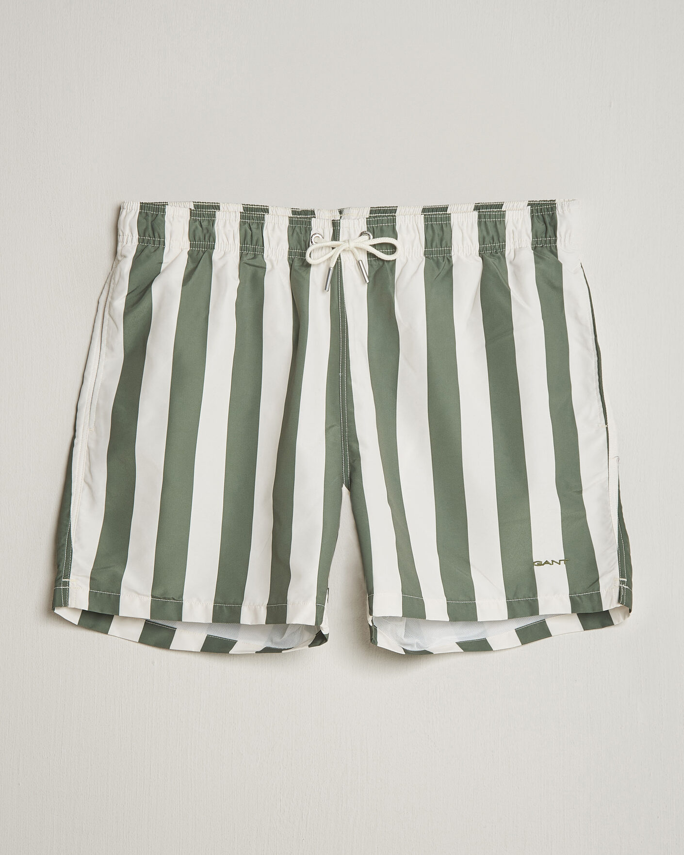 Herren | Badehosen | Gant | Blockstriped Swimshorts Dry Herb Green