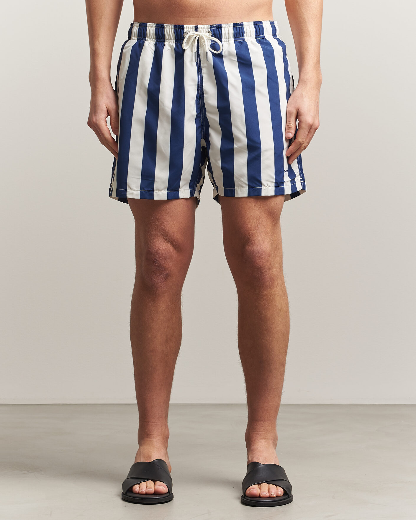 Herren | Badehosen | Gant | Blockstriped Swimshorts Rich Navy
