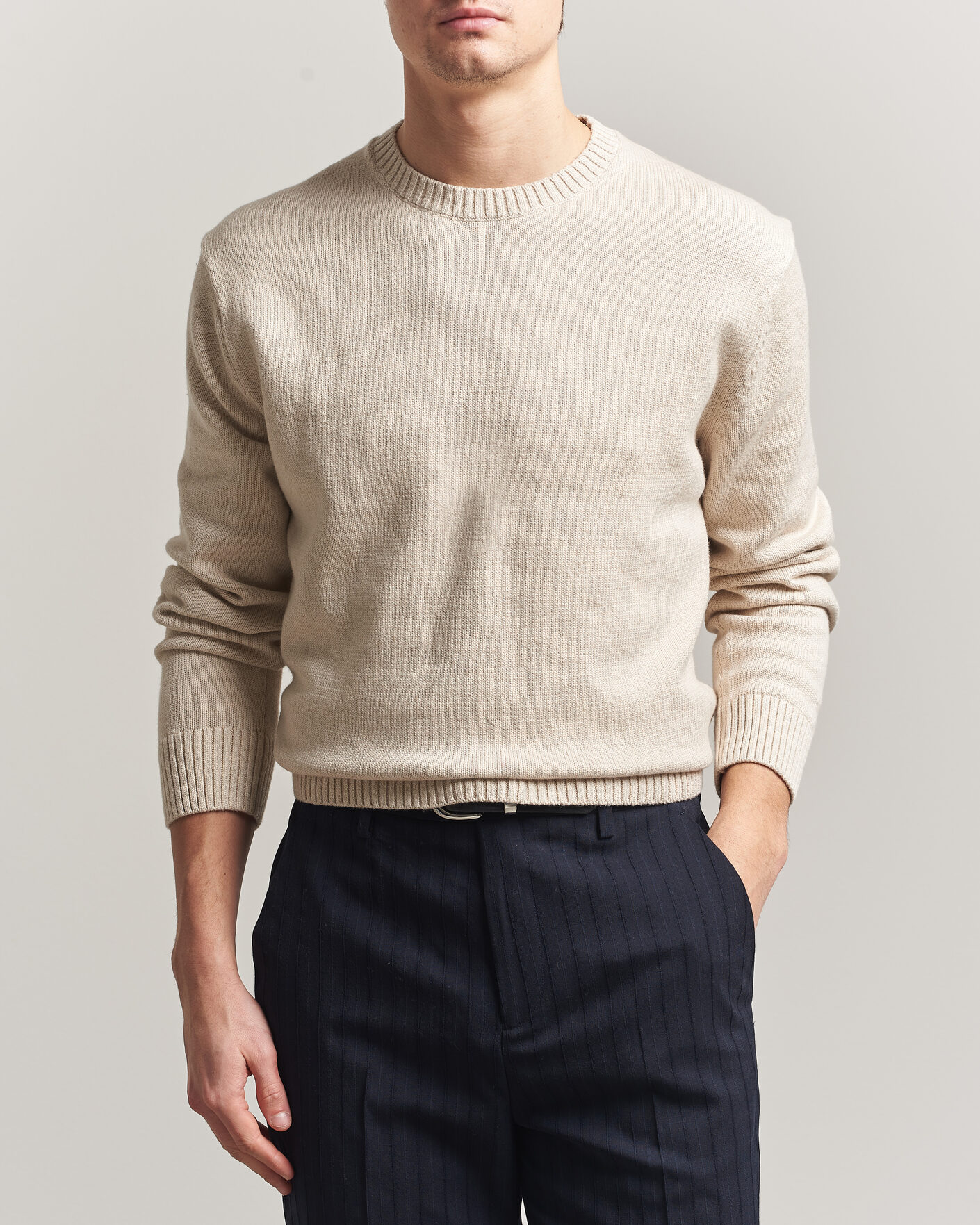 Herren | Pullover | Gant | Cotton/Cashmere Knitted Sweater Seed Melange