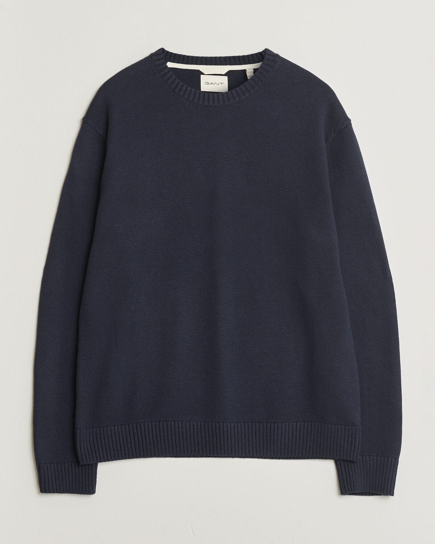 Herren | Pullover | Gant | Cotton/Cashmere Knitted Sweater Evening Blue