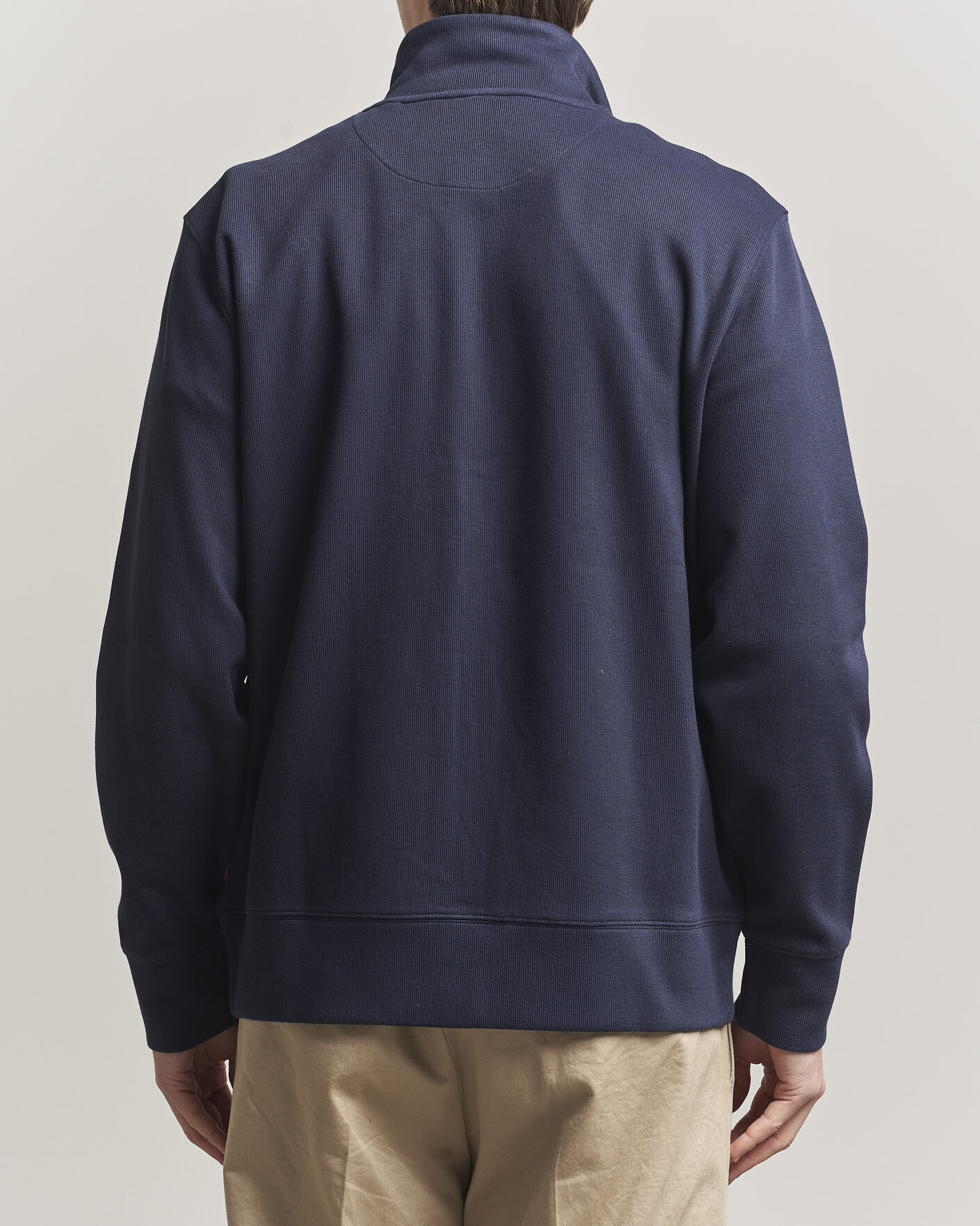 Herren | Pullover | GANT | Light Sacker Rib Full Zip Evening Blue
