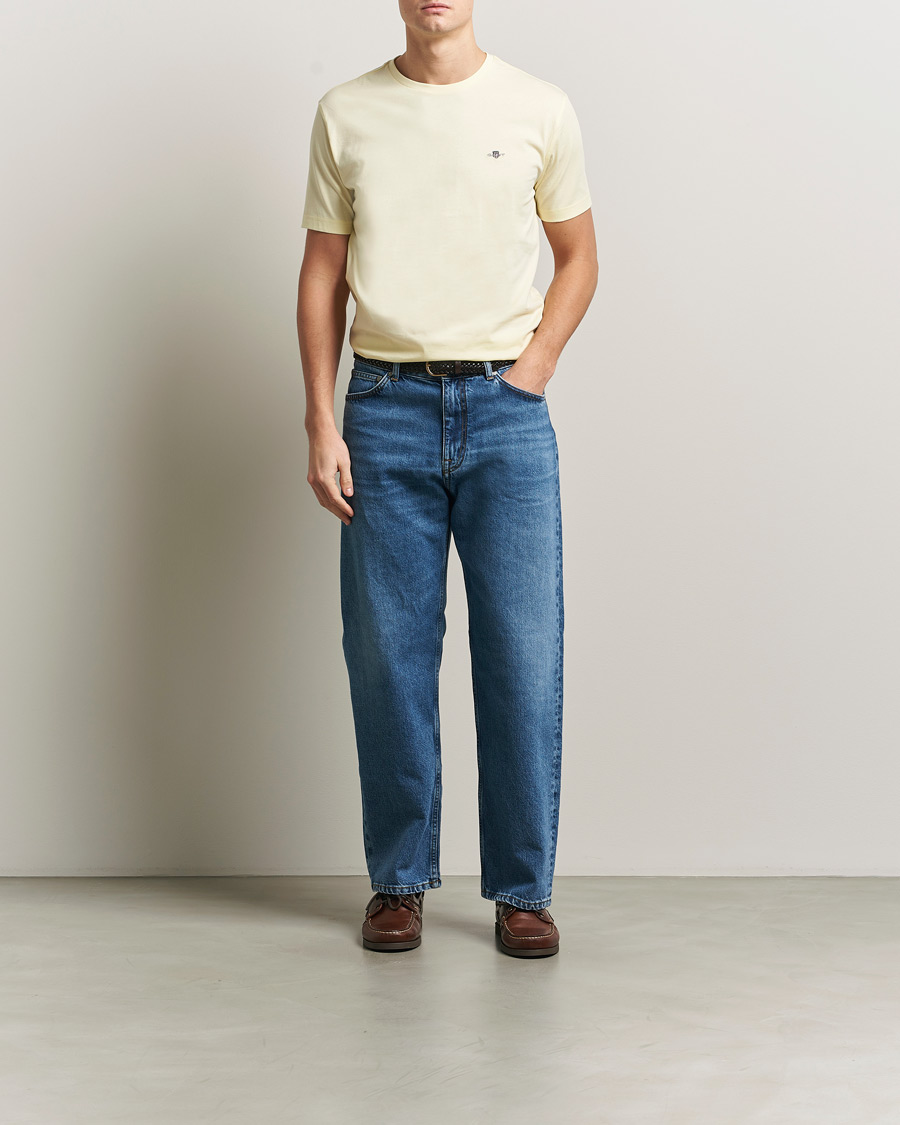 Herren | T-Shirts | Gant | The Original T-Shirt Vanilla Yellow