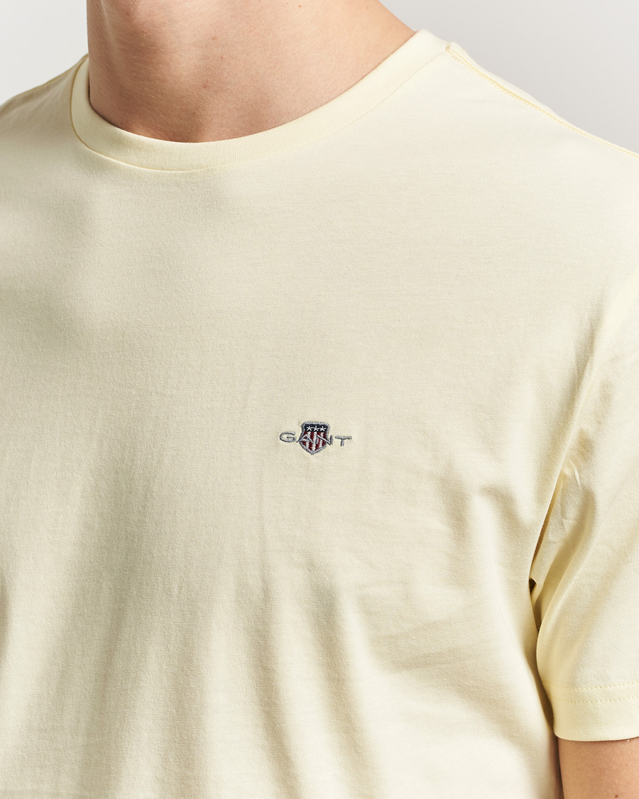 Herren | T-Shirts | Gant | The Original T-Shirt Vanilla Yellow