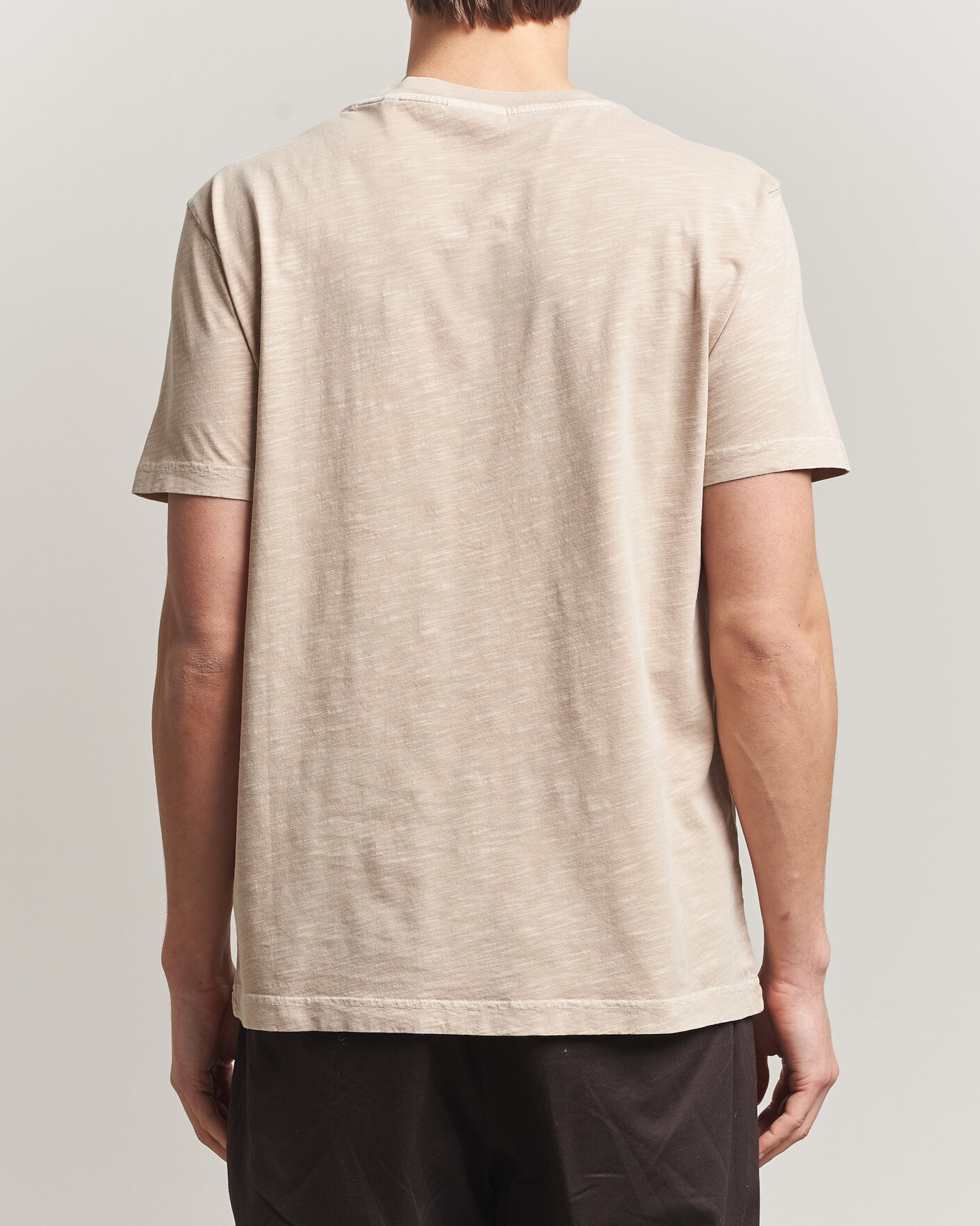 Herren | T-Shirts | Gant | Washed Slub T-Shirt Oat Beige