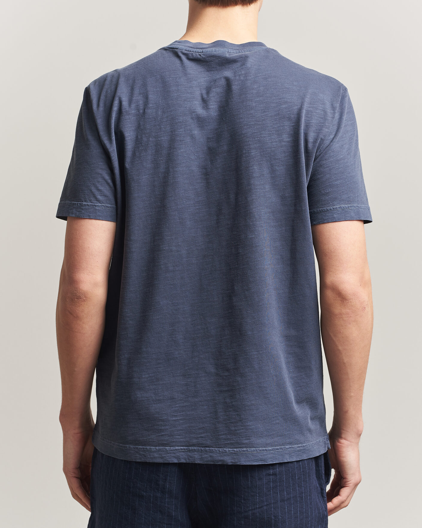 Herren | T-Shirts | Gant | Washed Slub T-Shirt Evening Blue