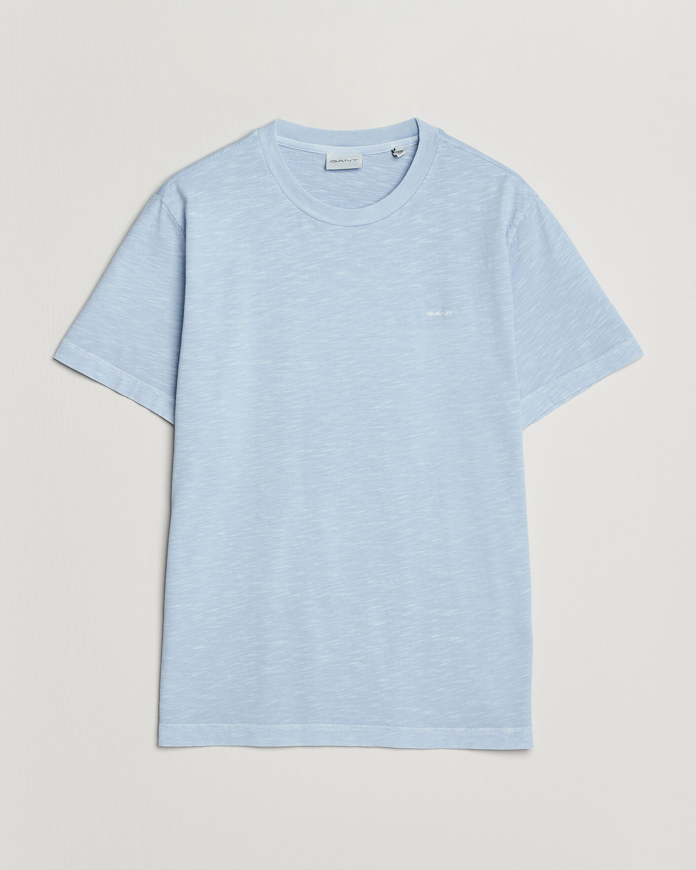 Herren | T-Shirts | Gant | Washed Slub T-Shirt Fresh Blue