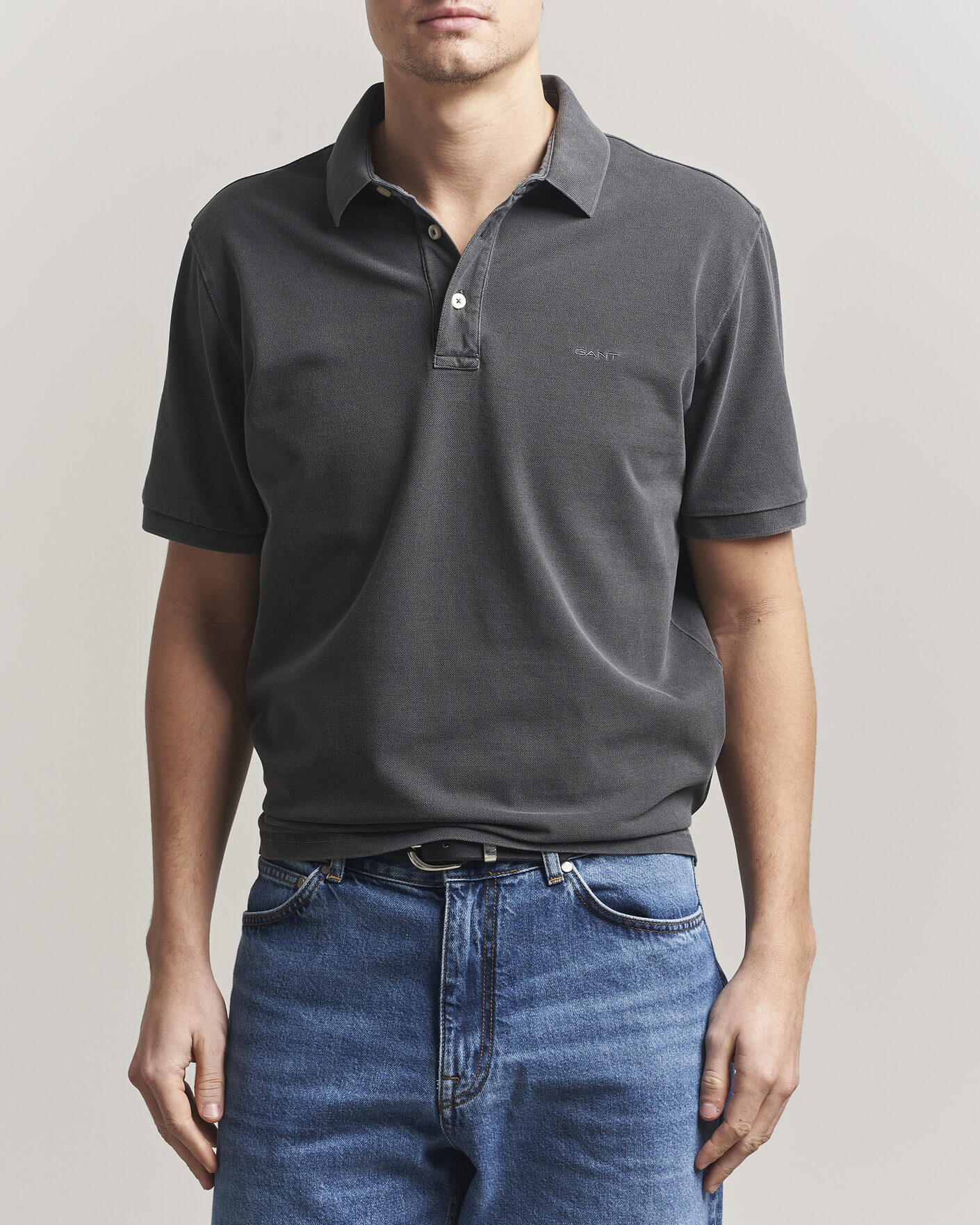 Herren | Poloshirts | GANT | Sunfaded Polo Black