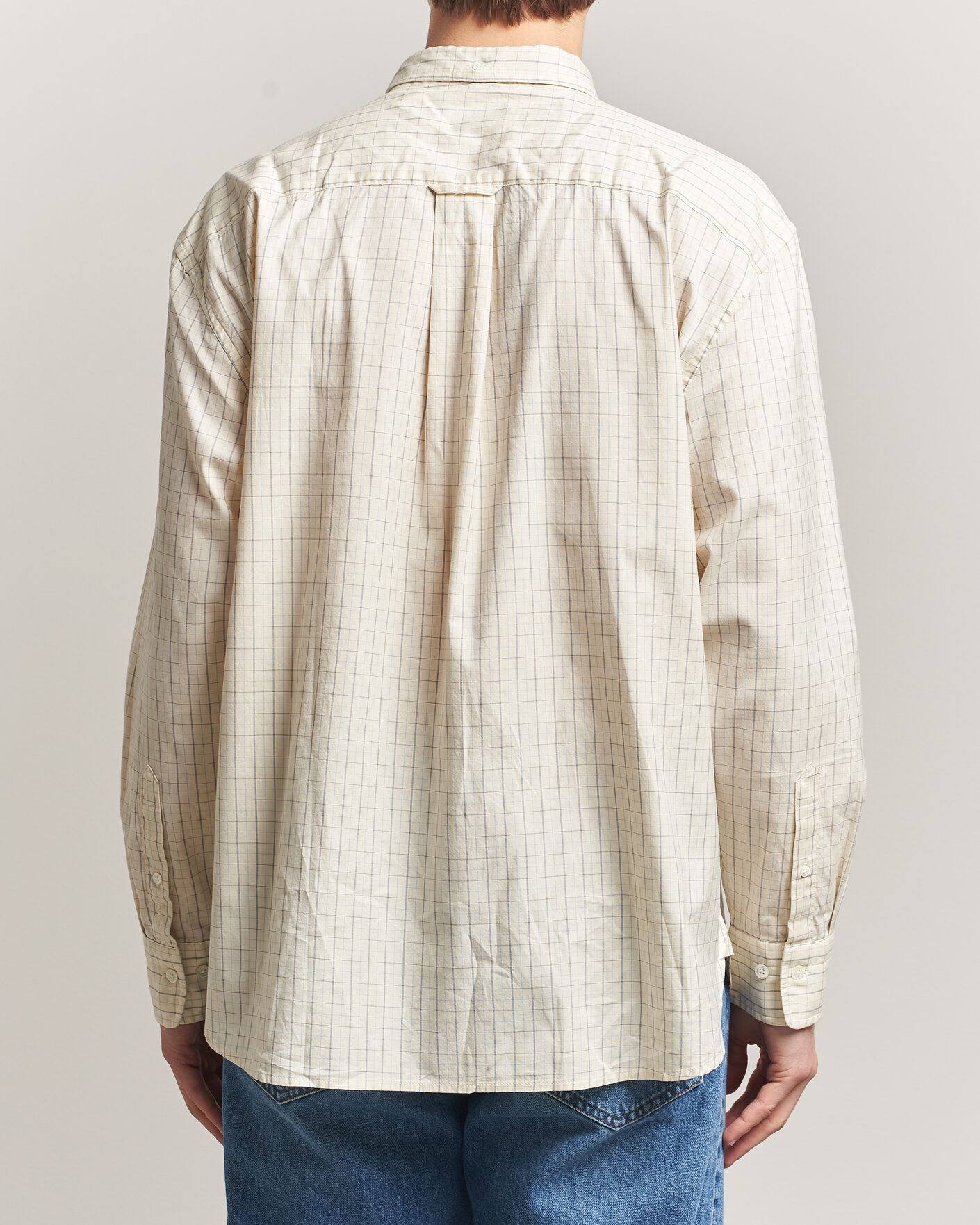 Herren | Hemden | GANT | Relaxed Fit Dreamy Oxford Checked Shirt Creamed White