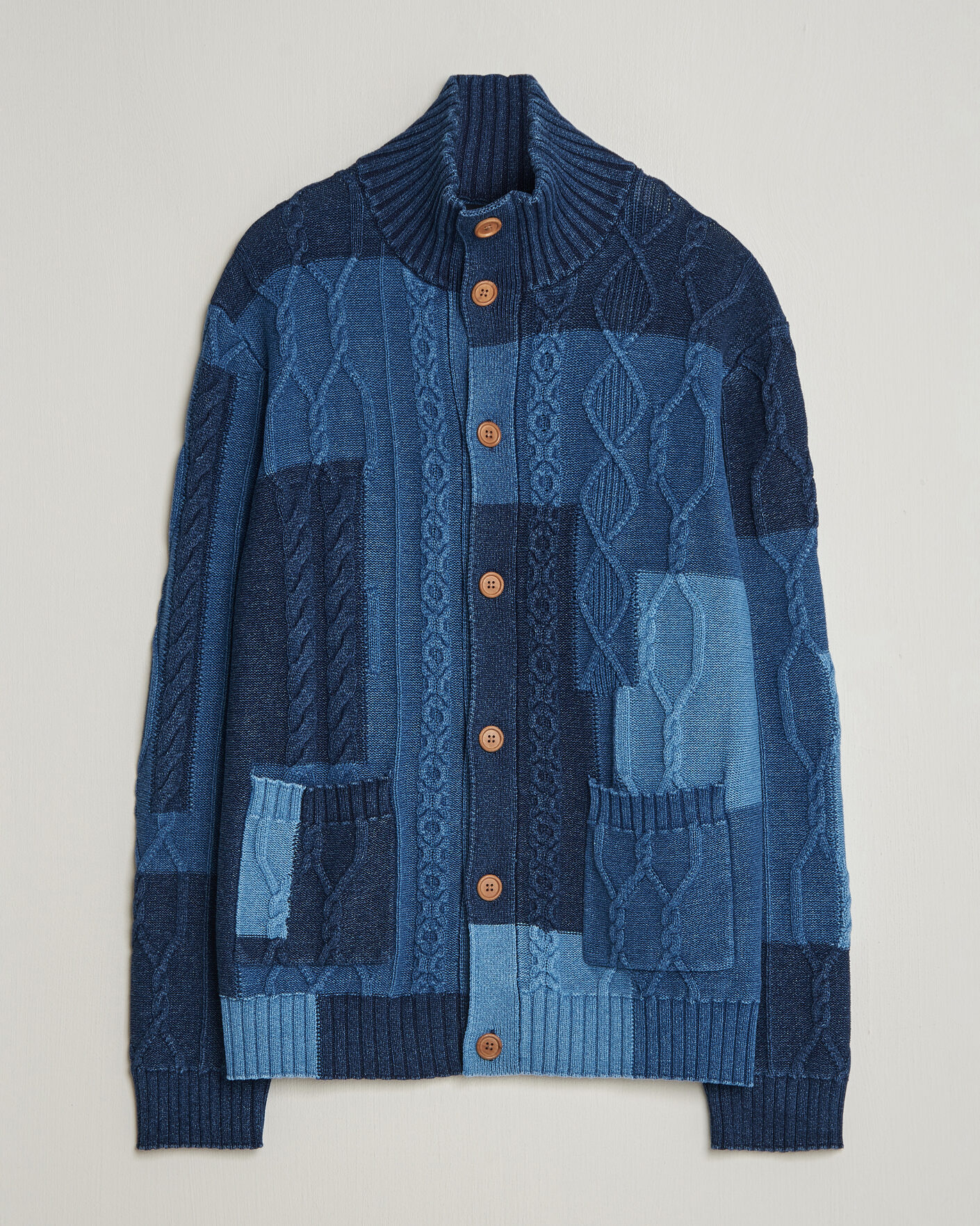 Herren | Pullover | Gant | Indigo Cotton Cable Cardigan Rich Navy
