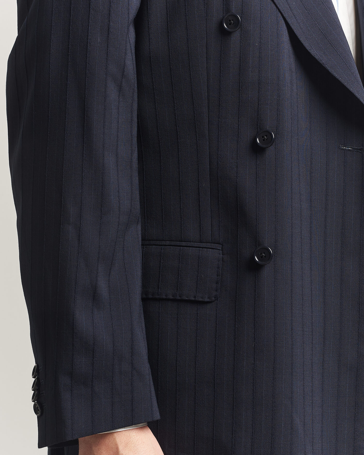 Herren | Sakkos | GANT | Tonal Pinstriped Suit Blazer Evening Blue