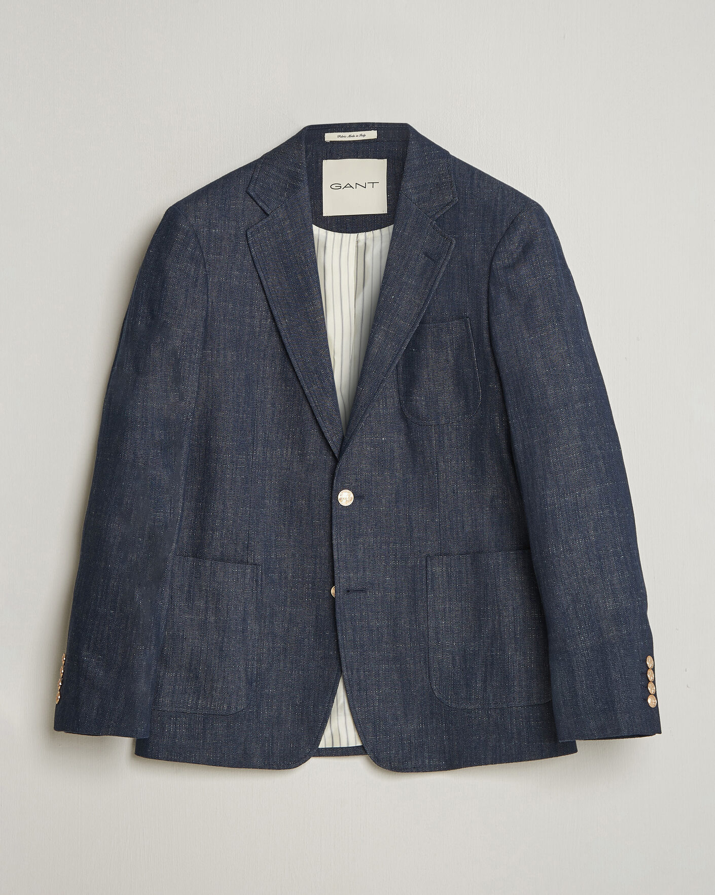Herren | Sakkos | Gant | Cotton Indigo Club Blazer Dark Blue Raw
