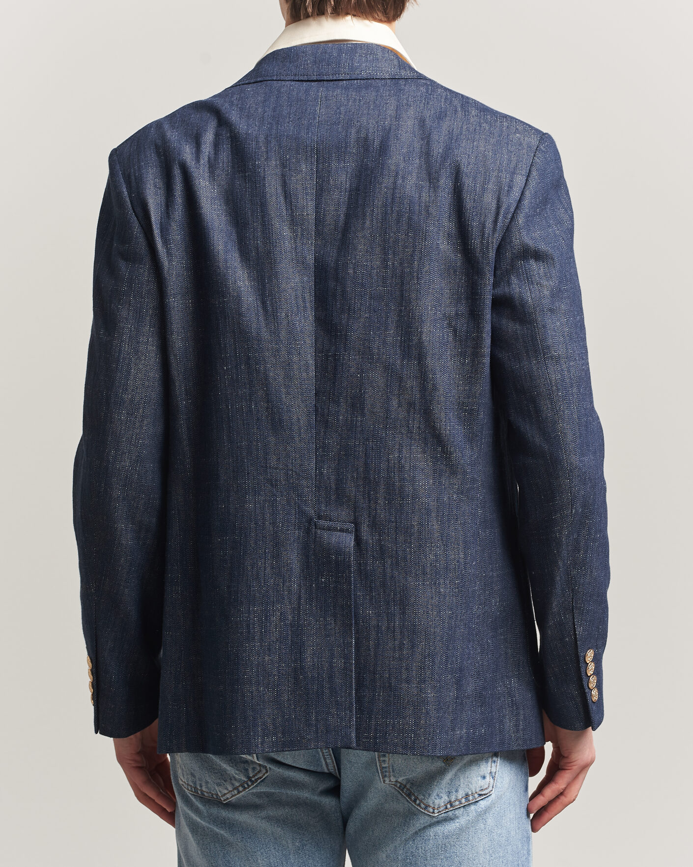 Herren | Sakkos | Gant | Cotton Indigo Club Blazer Dark Blue Raw