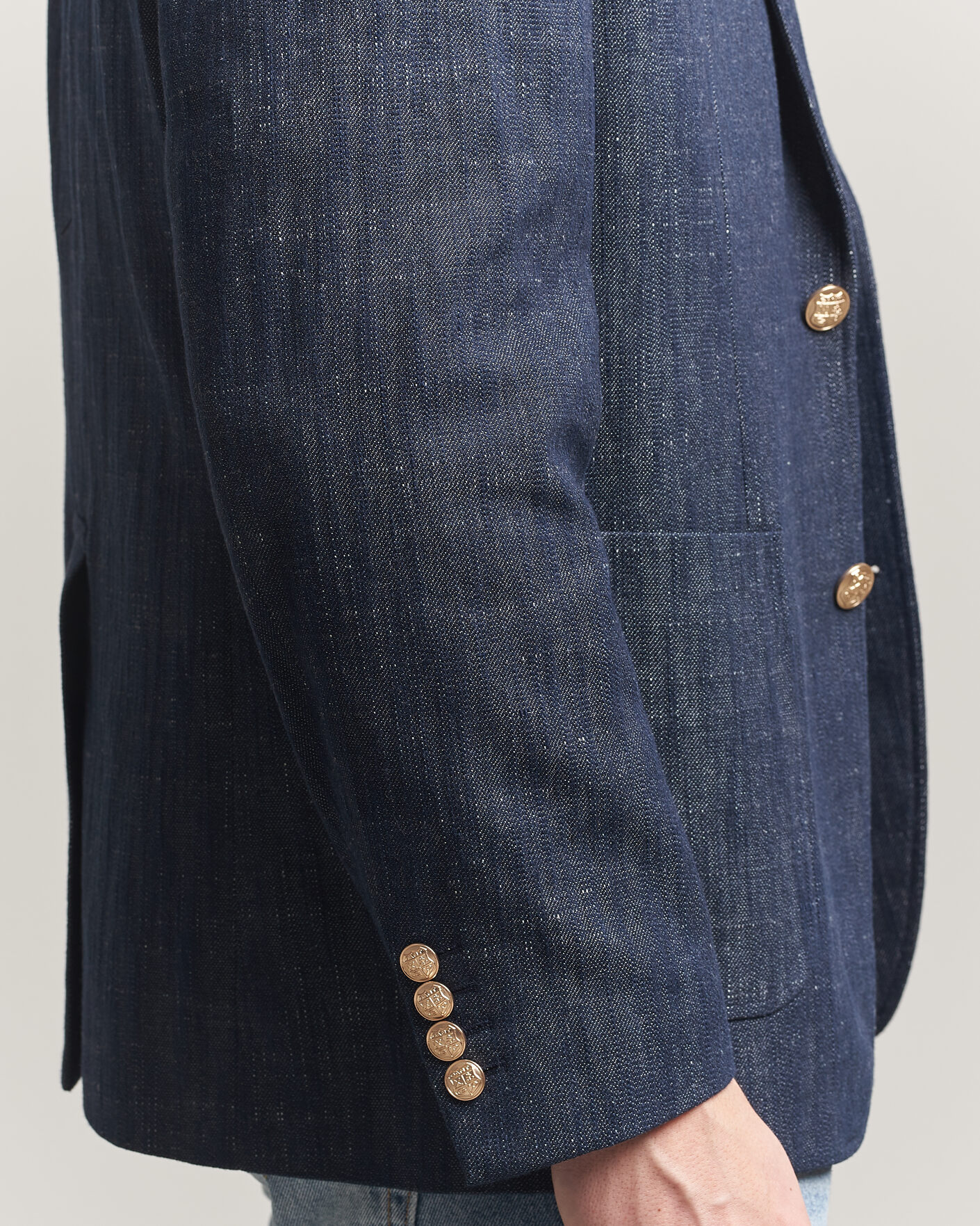 Herren | Sakkos | Gant | Cotton Indigo Club Blazer Dark Blue Raw