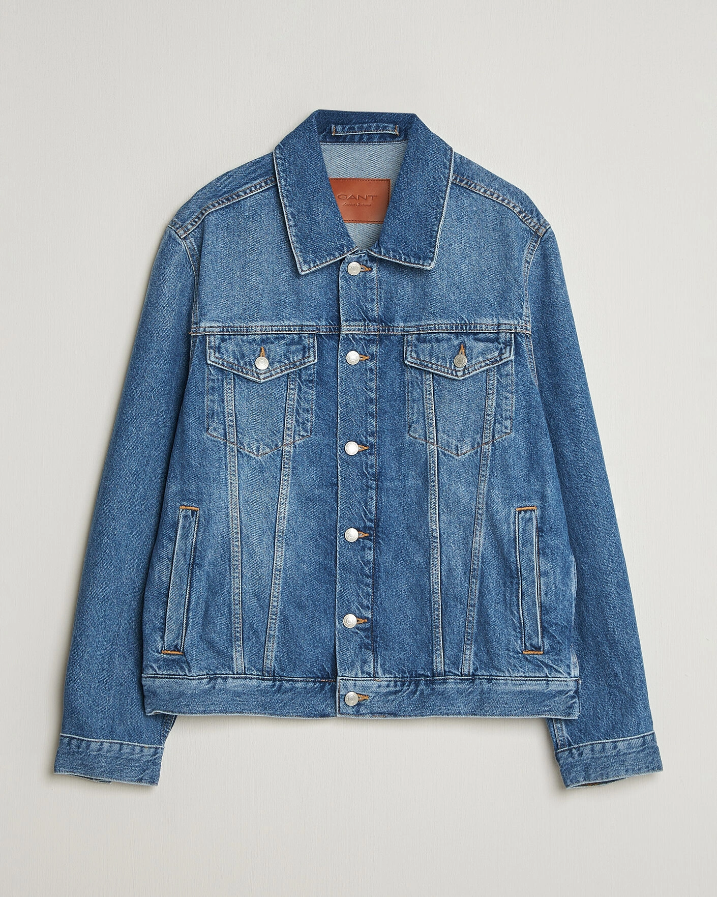 Herren | Jacken | Gant | Denim Trucker Jacket Mid Blue
