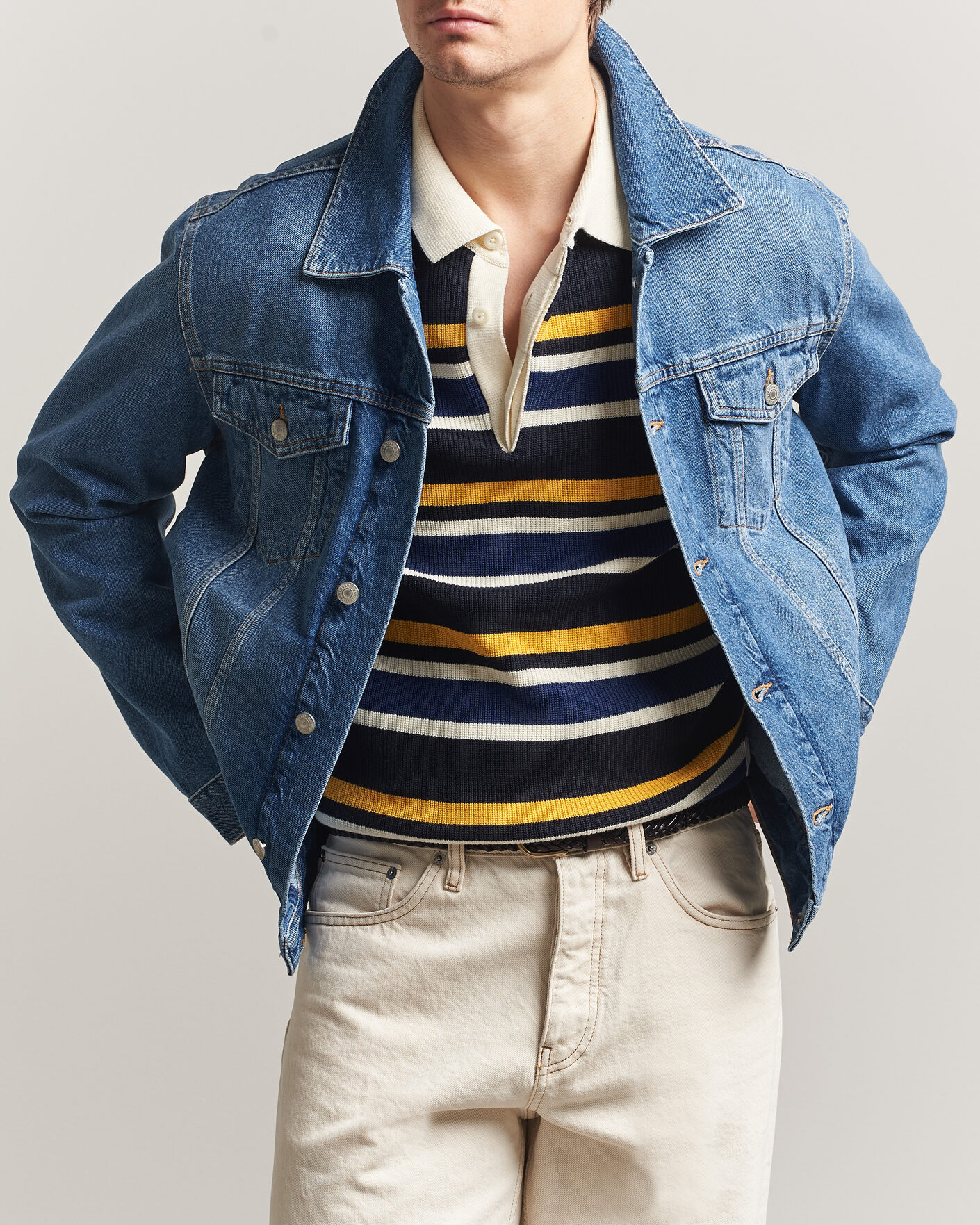 Herren | Jacken | Gant | Denim Trucker Jacket Mid Blue