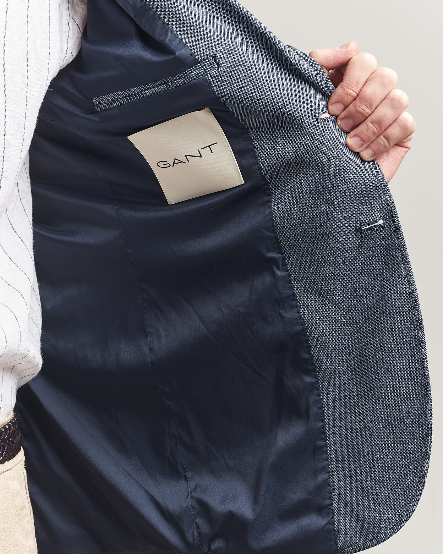 Herren | Sakkos | GANT | Two Tone Jersey Pique Blazer Salty Sea