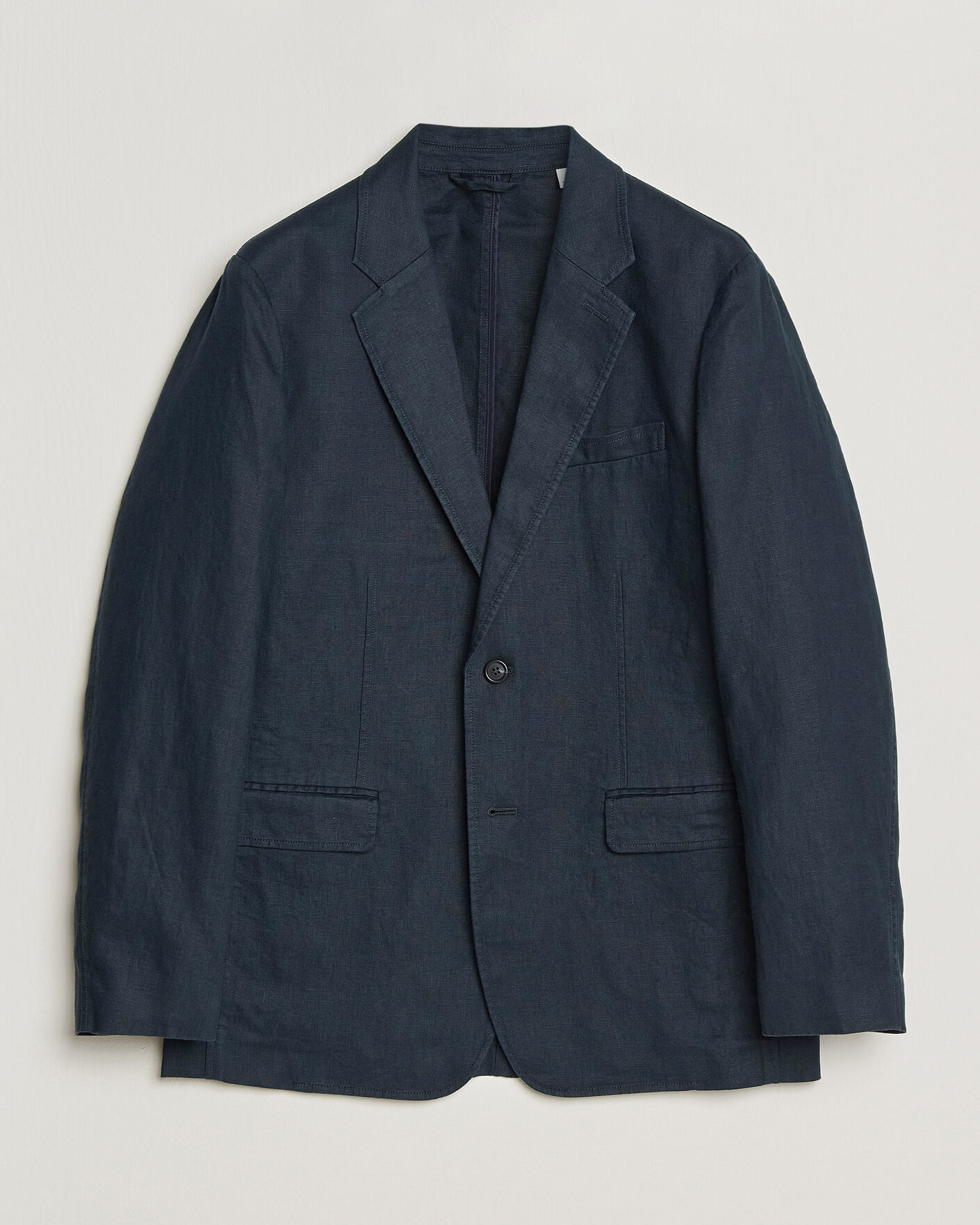 Herren | Sakkos | GANT | Garment Dyed Linen Blazer Evening Blue