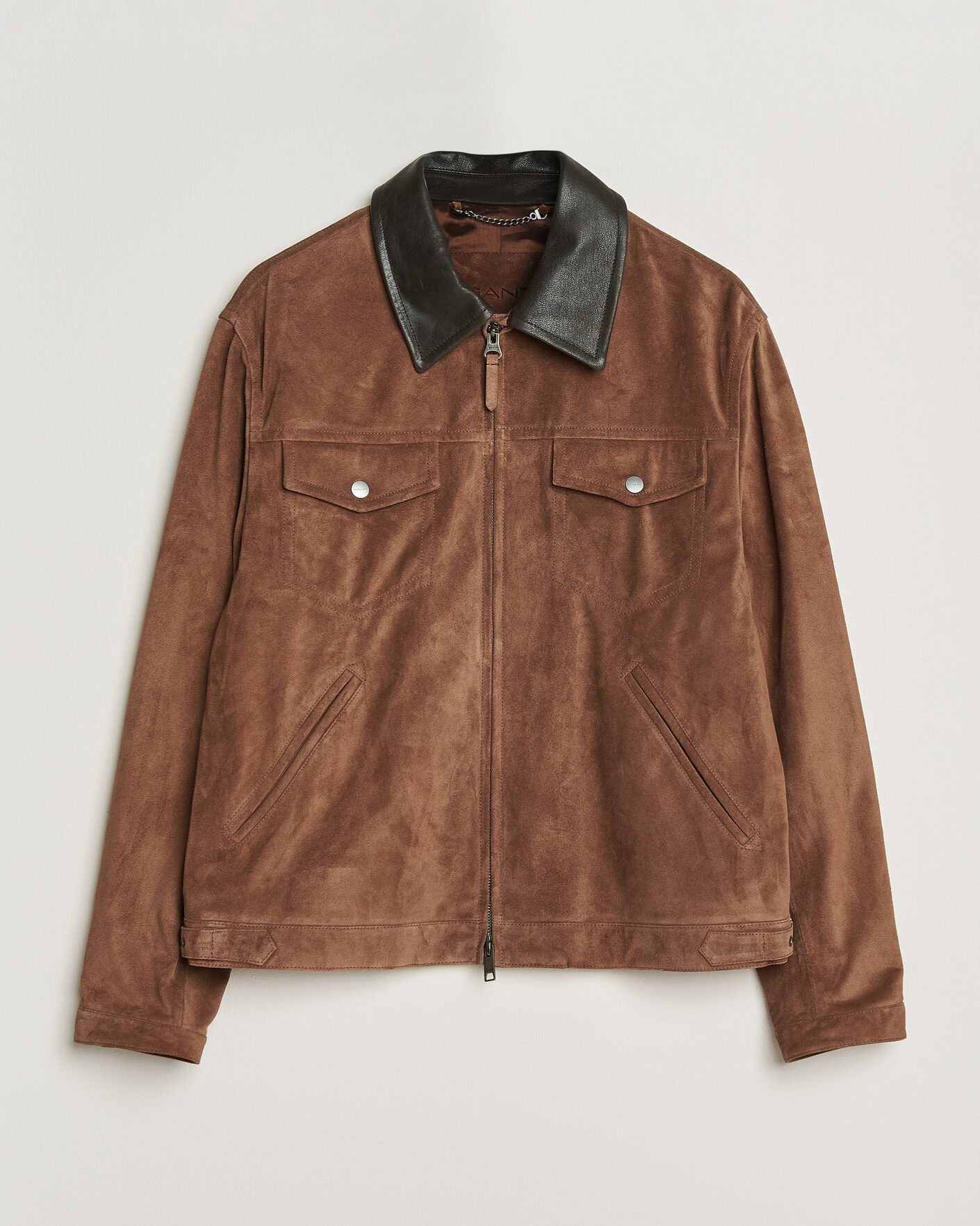 Herren | Jacken | GANT | Suede Jacket Mahogany Brown