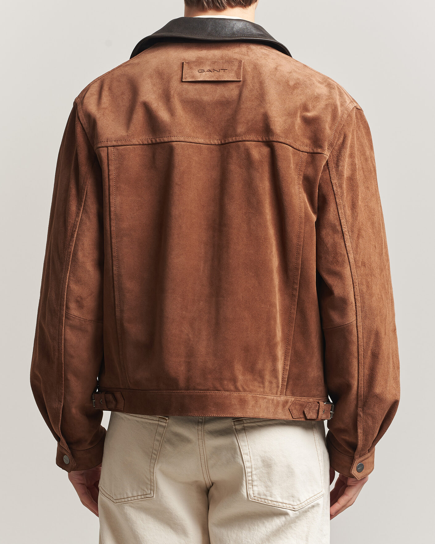 Herren | Jacken | Gant | Suede Jacket Mahogany Brown