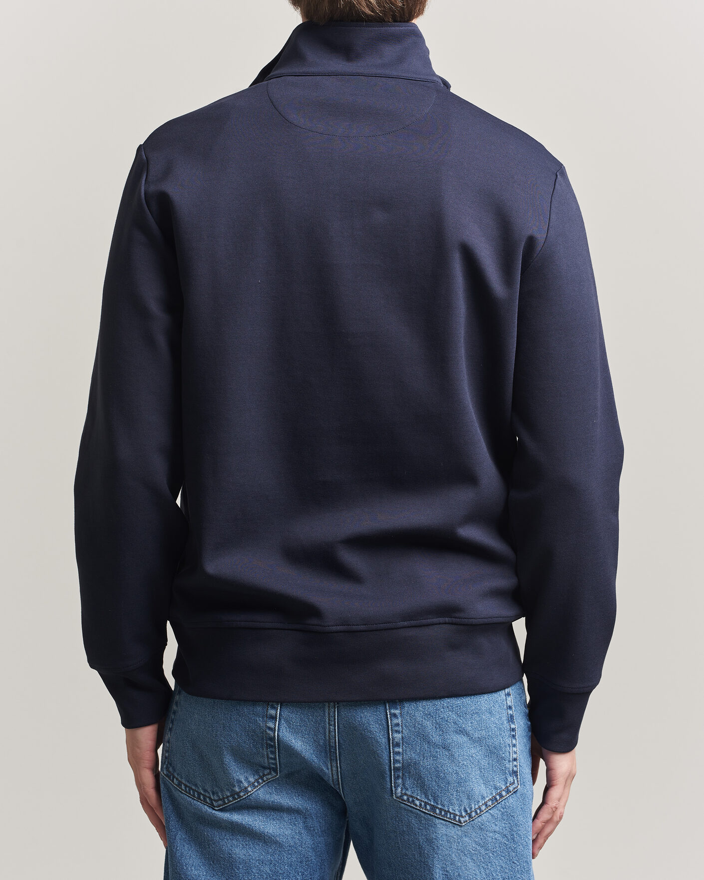 Herren | Pullover | GANT | Interlock Half Zip Evening Blue