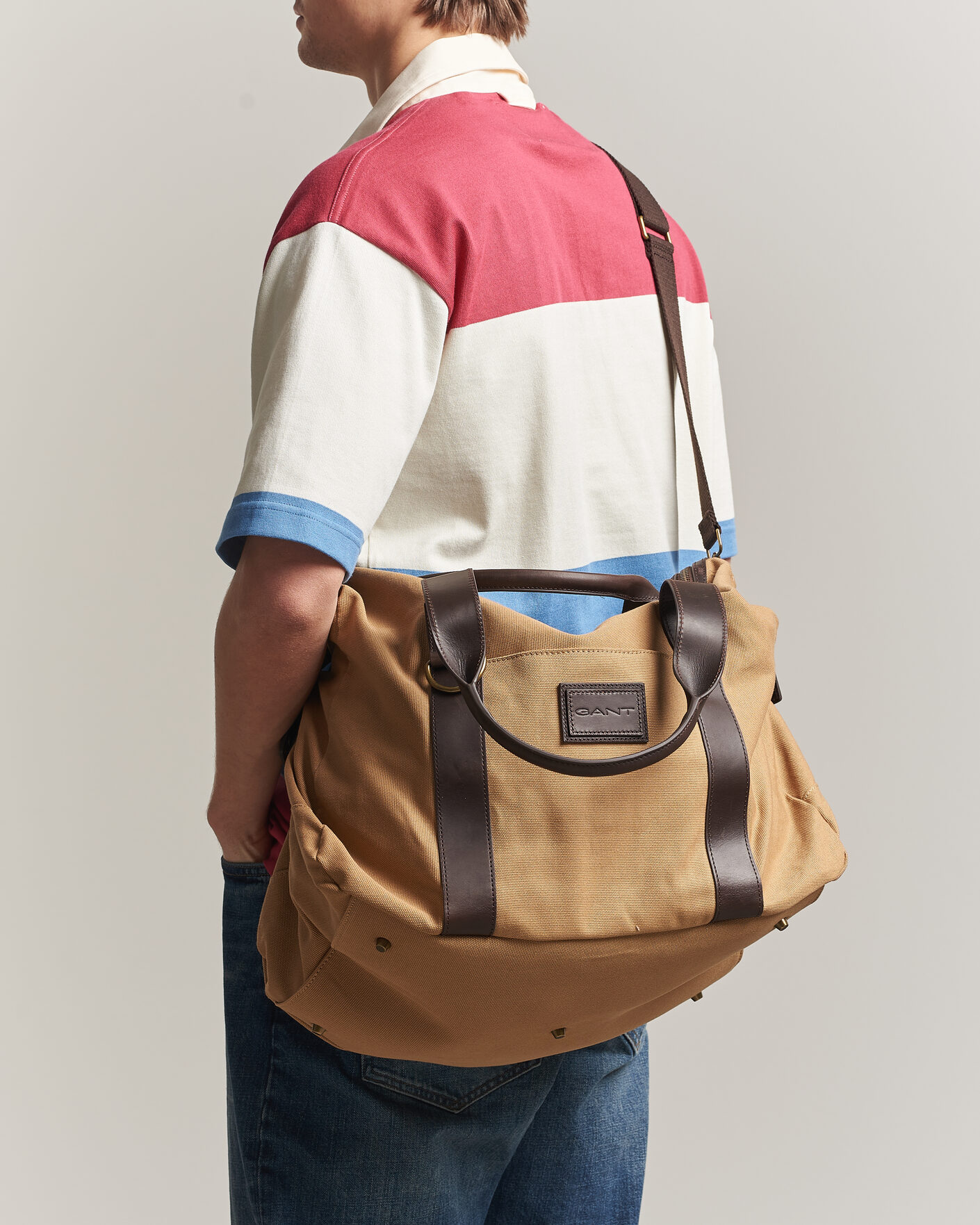 Herren | Taschen | GANT | Washed Canvas Duffle Bag Warm Khaki