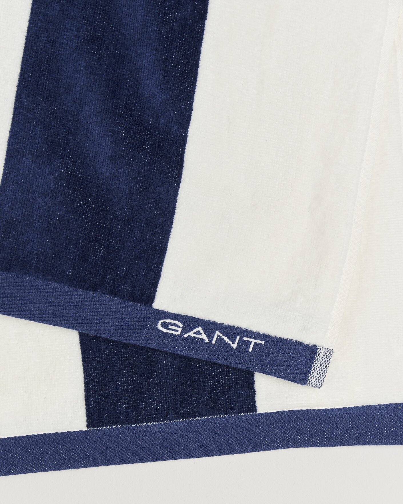 Herren | Textilien | Gant | Striped Beach Towel Vintage Blue