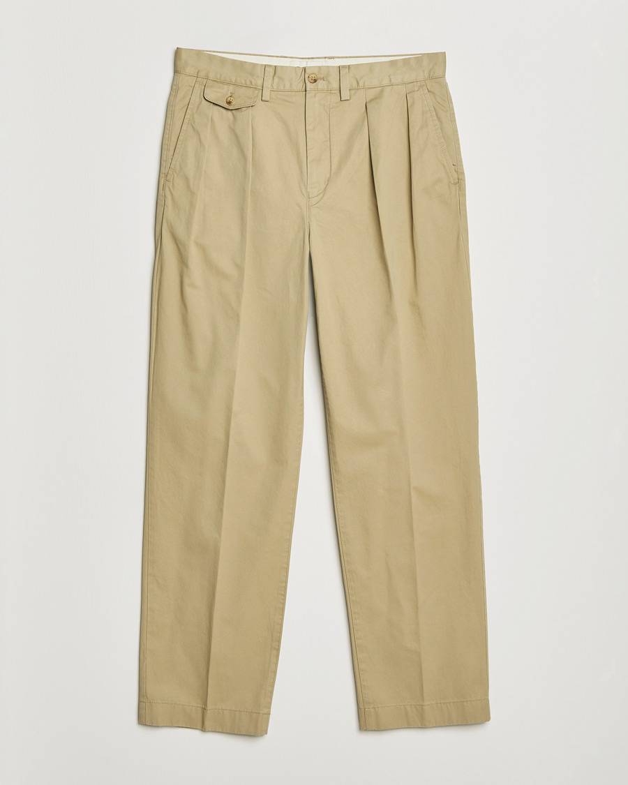 Herren | Hosen | Gant | Regular Pleated Twill Chinos Woody Beige