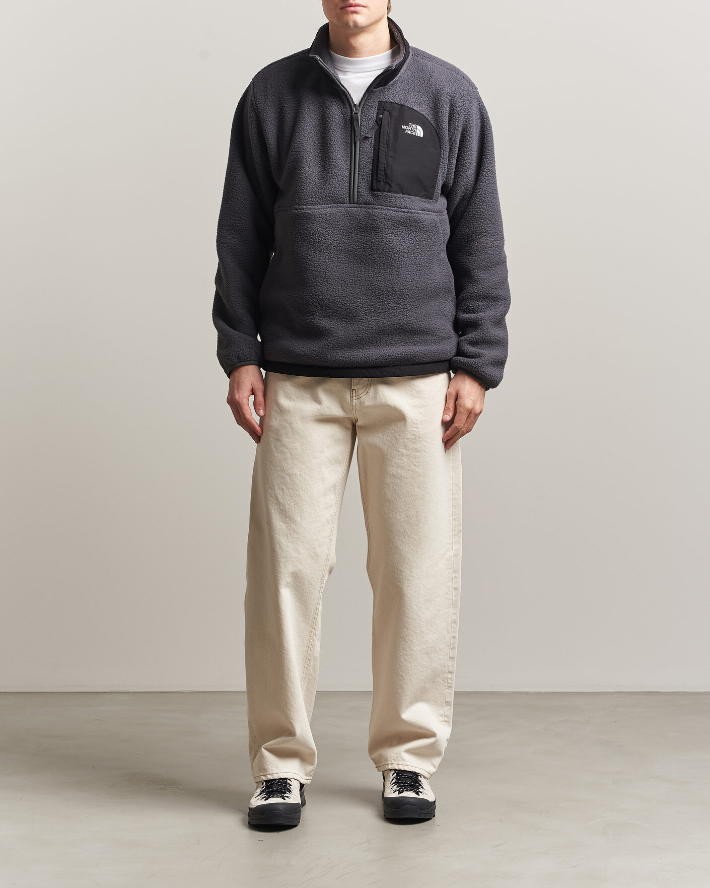 Herren | Pullover | The North Face | Yumiori Fleece Half Zip Asphalt Grey