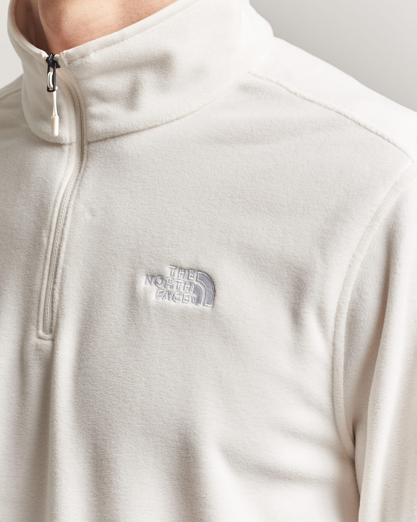 Herren | Pullover | The North Face | Glacier 1/4 Zip Fleece White Dune