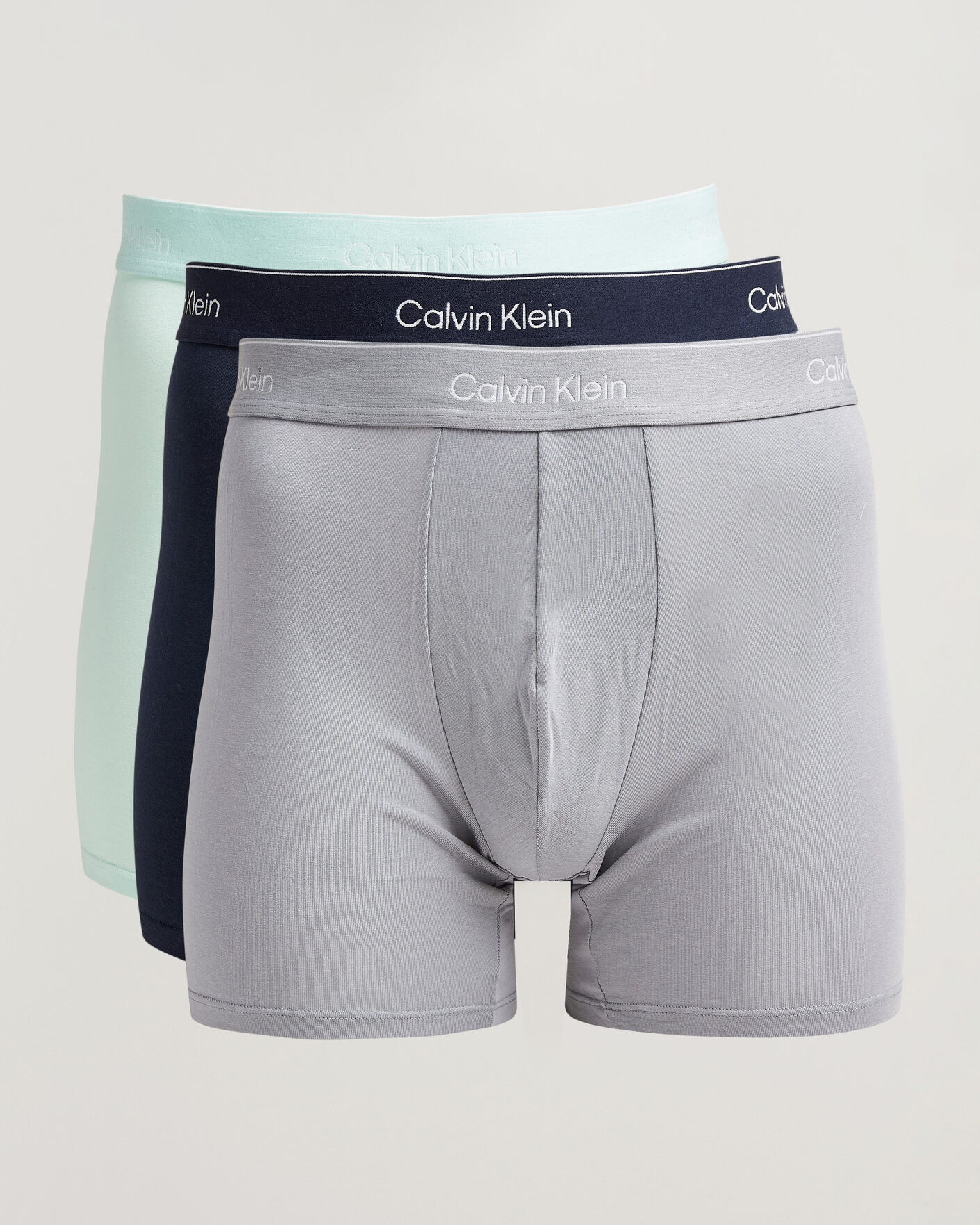Herren | Unterwäsche | Calvin Klein | 3-Pack Icon Cotton Stretch Boxer Brief Black/Grey/Green
