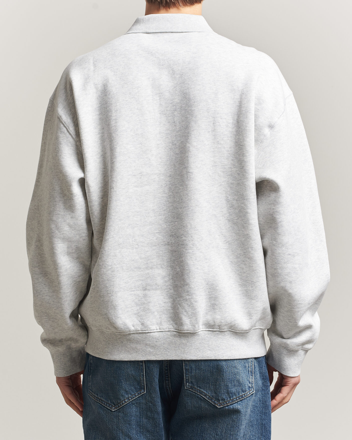 Herren | Pullover | Carhartt WIP | WIP Label Polo Sweatshirt Ash Heather