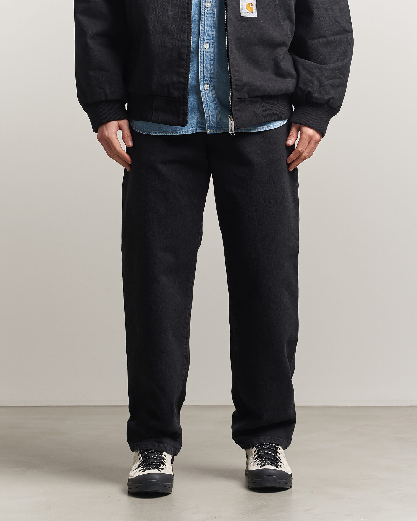 Herren | Jeans | Carhartt WIP | Aaron Pant Smith Denim Grey Stone Wash
