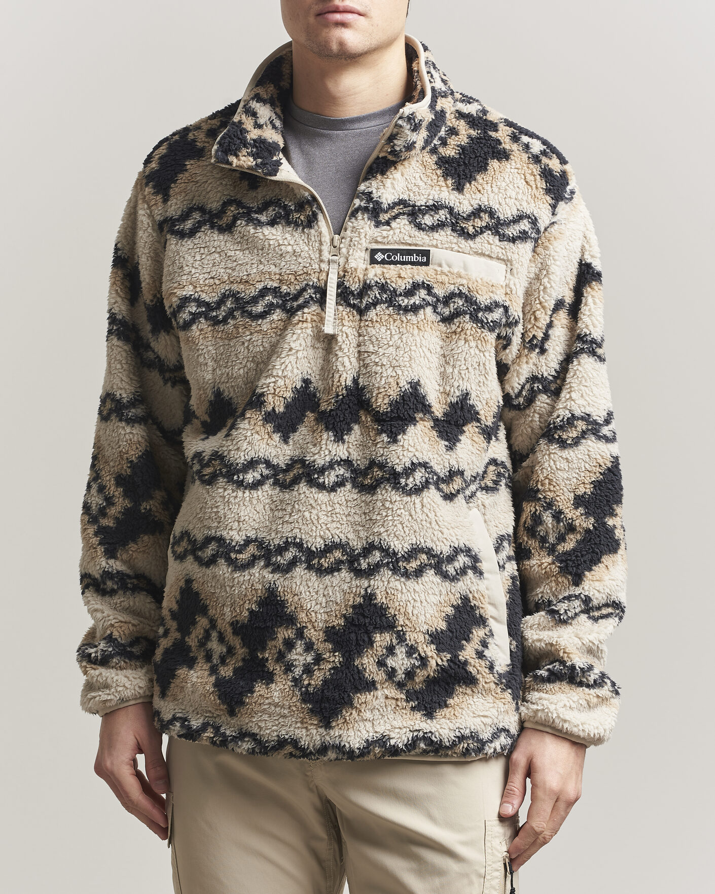 Herren | Pullover | Columbia | Rugged Ridge High Pile Half Zip Dark Stone Knitknot